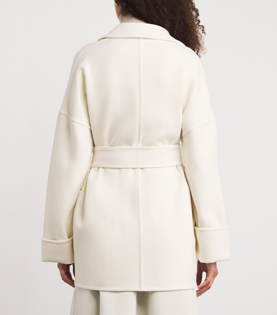 Wool Reversible Wrap Coat BIANCO E BIANCO Image 4