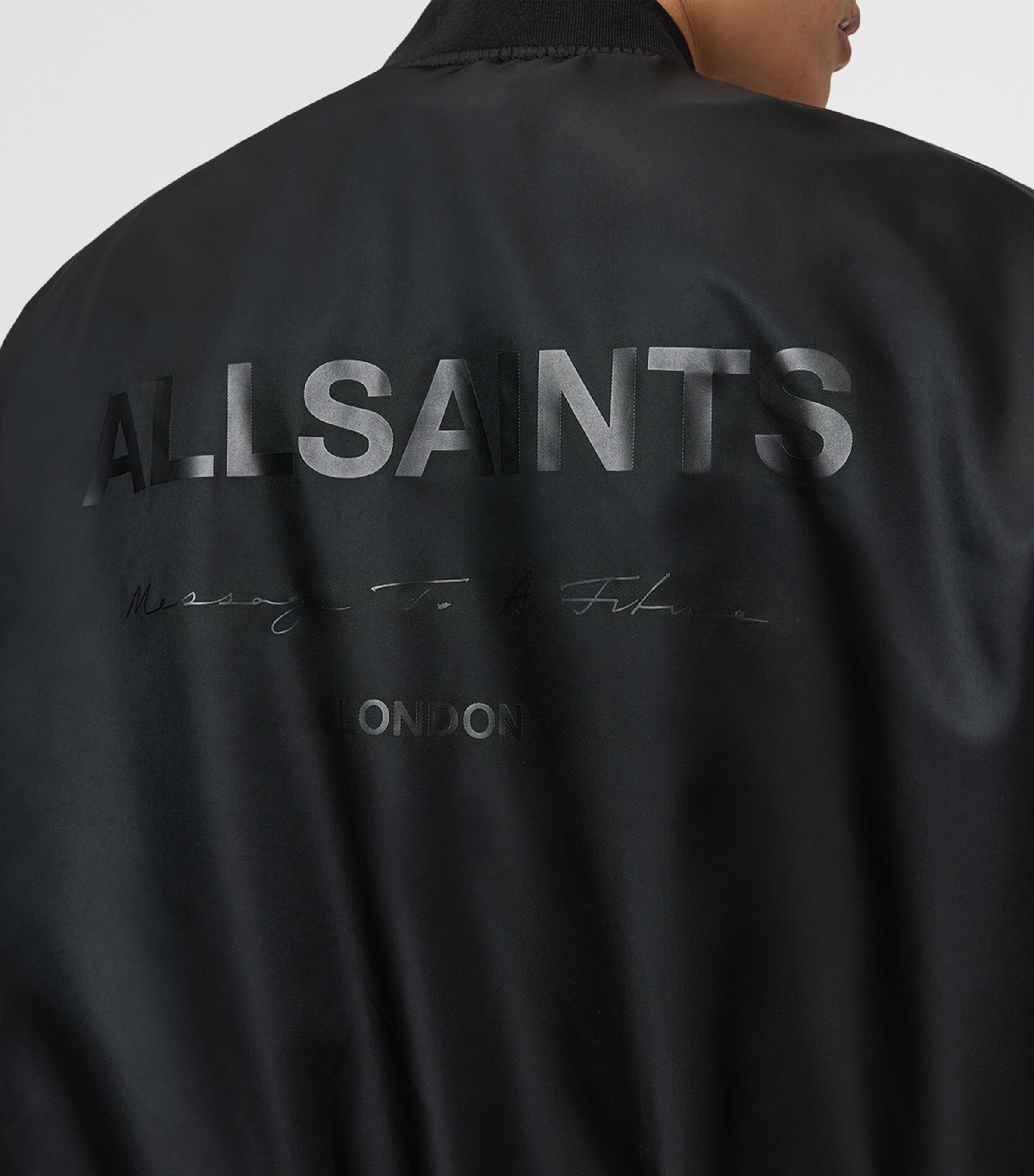 Logo Bomber Jacket BLACK Image 9