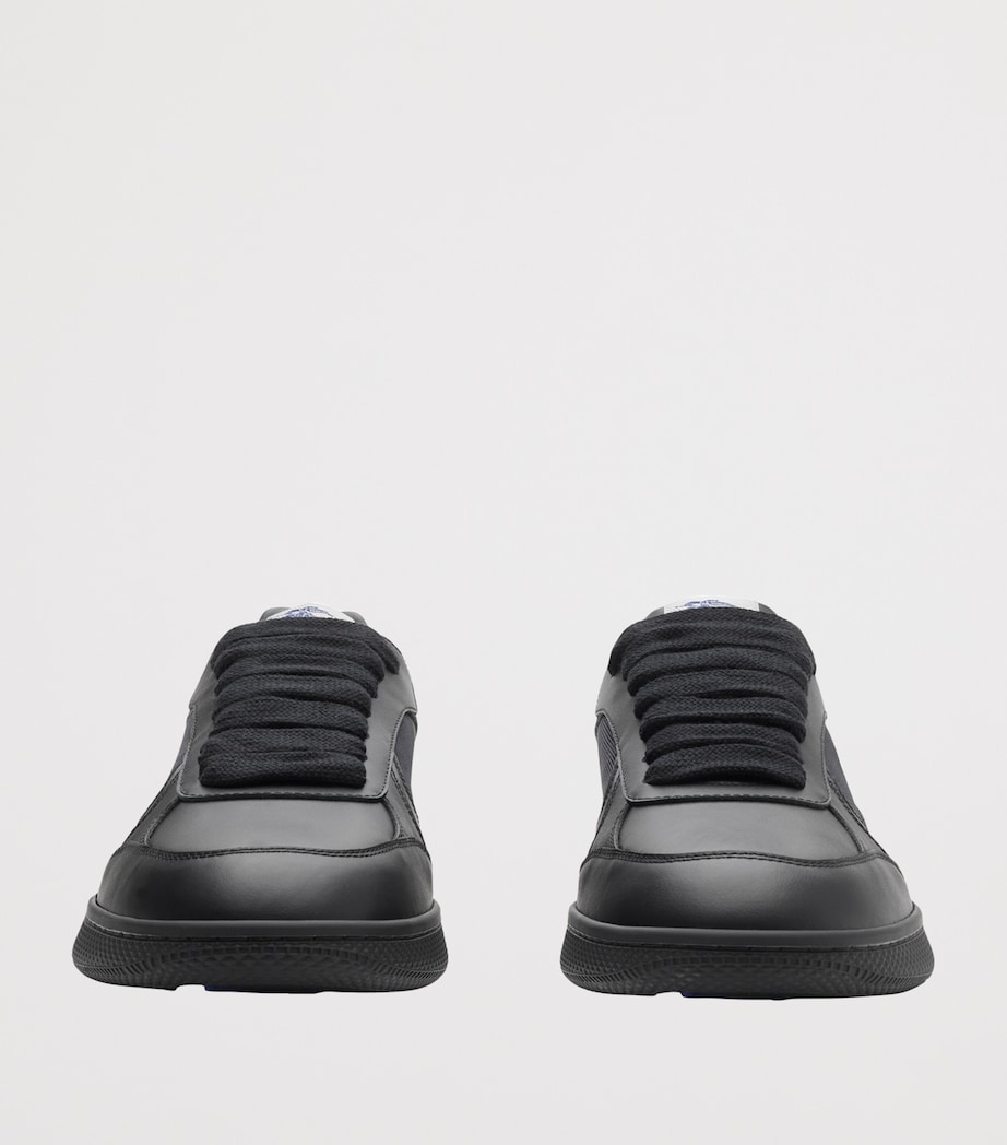 Leather Check Terrace Sneakers BLACK/STORM BLUE CHE Image 3