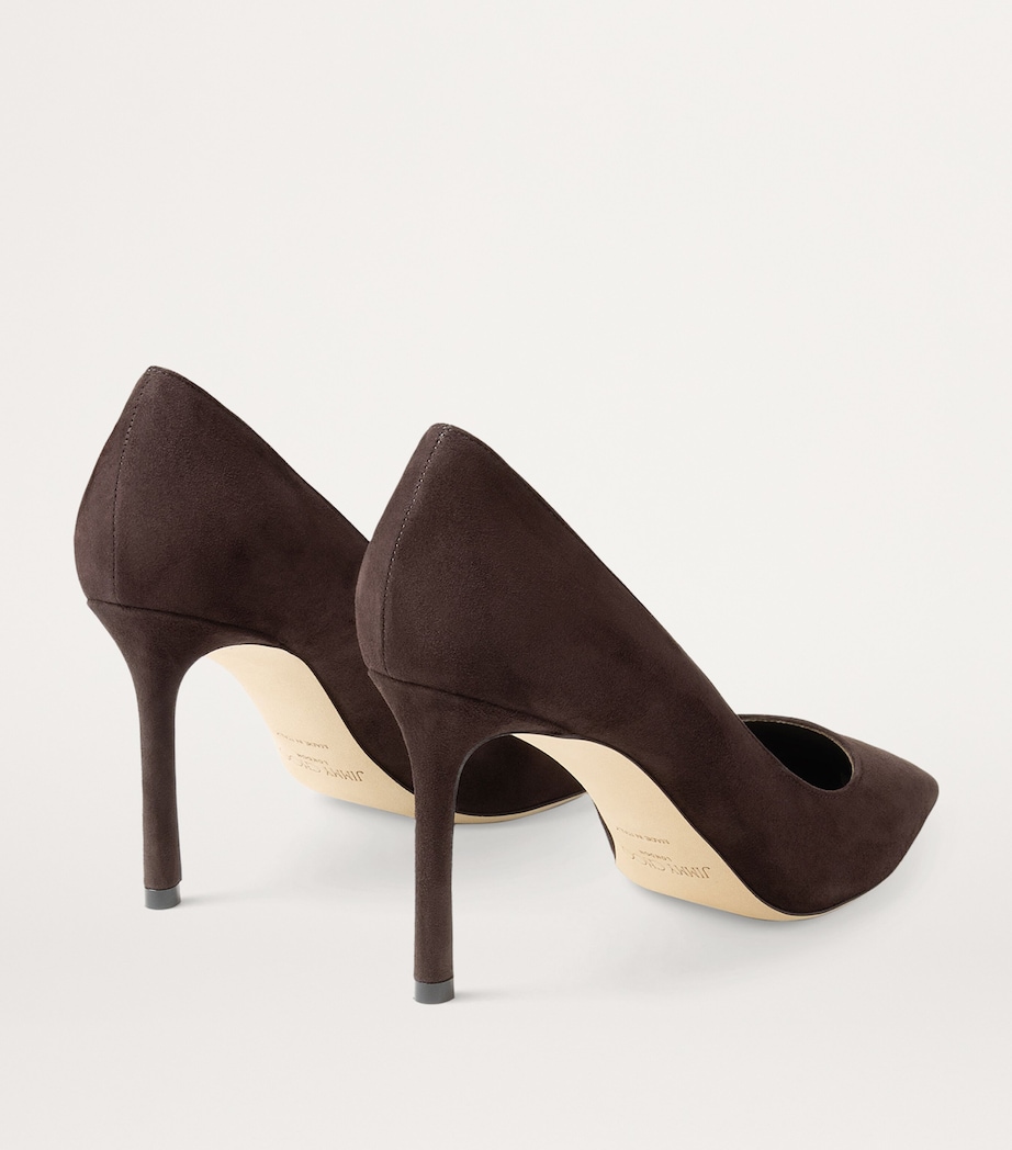 Romy 85 Suede Pumps COFFEE Image 5