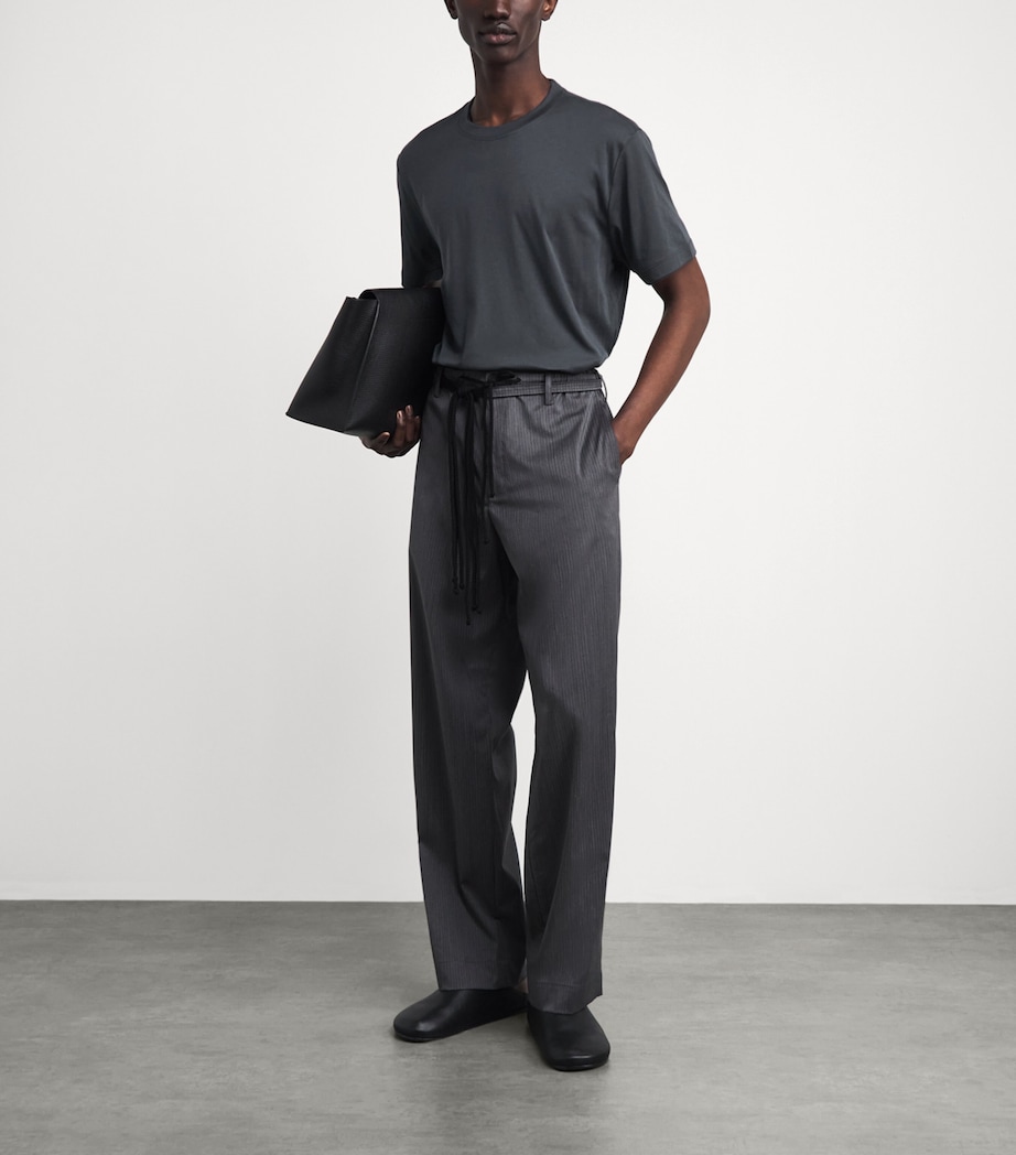 Eleventy Mens Cotton-Modal T-Shirt Nero Image 2