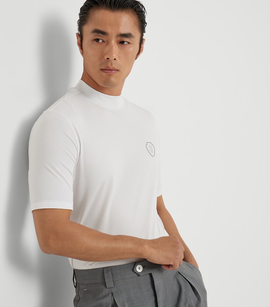 Logo High-Neck T-Shirt C159 Image 5