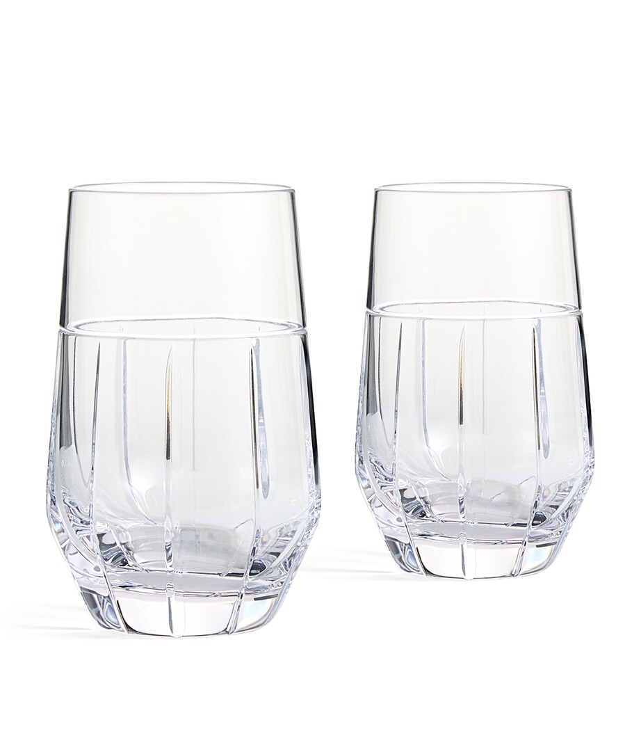 Wedgwood x Vera Wang Luxe Graphite Highball Glasses (Set of 2) Clear Image 1