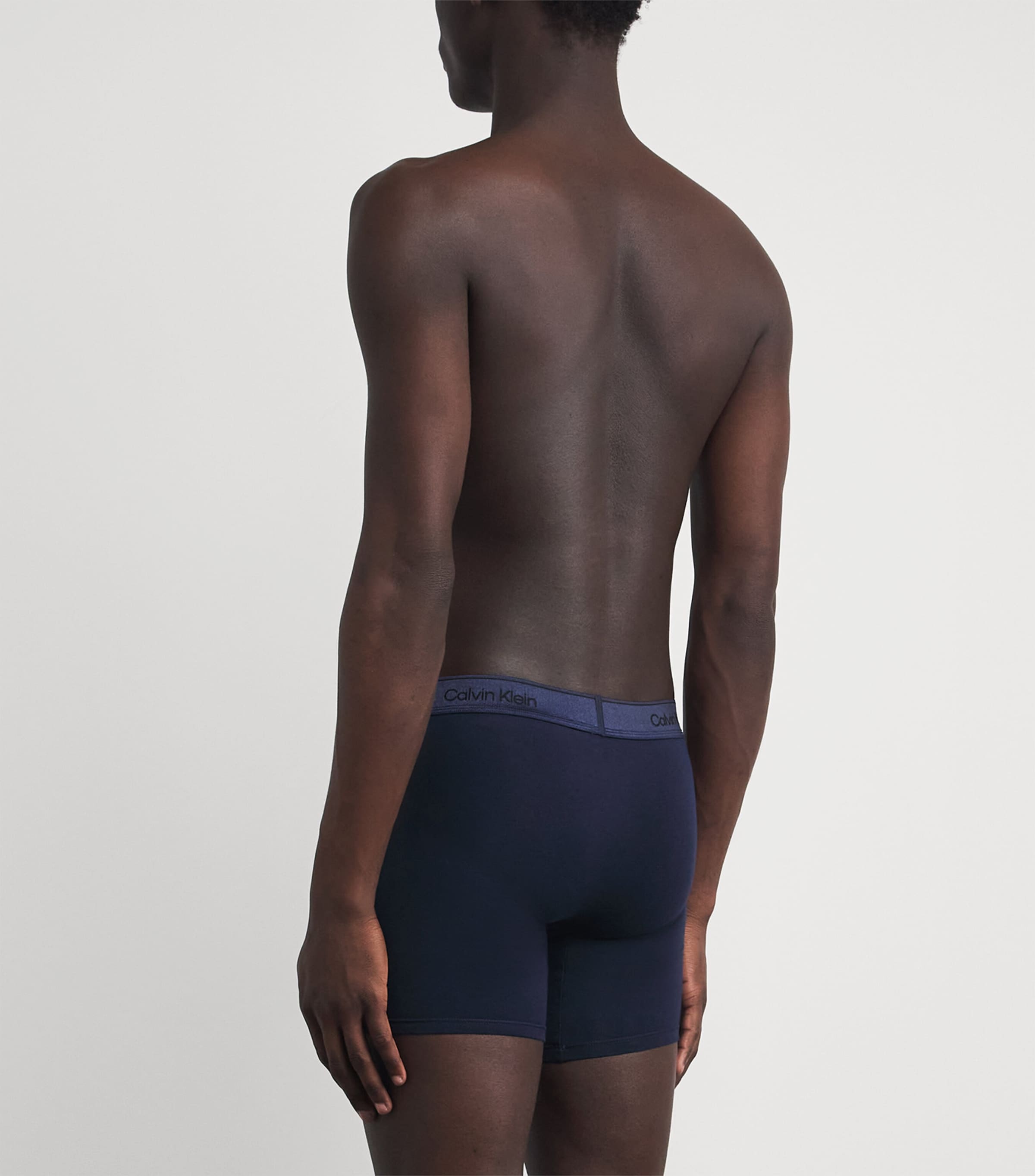 Calvin Klein Mens Stretch-Cotton Icon Star Boxer Briefs (Pack of 3) Sl/crm/grey Image 3
