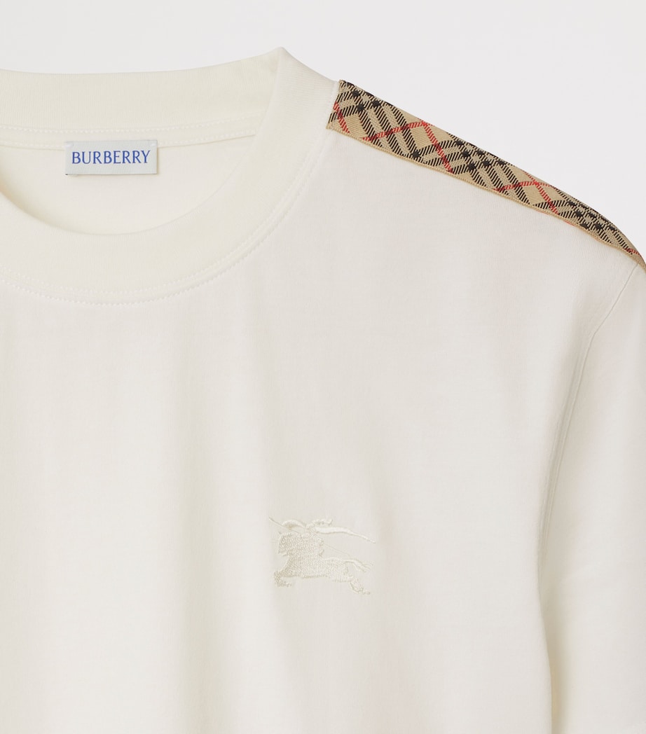 Check-Trim T-Shirt CHALK Image 6