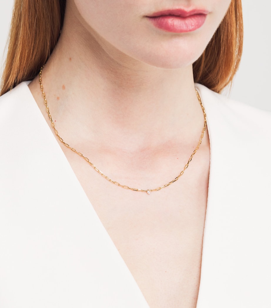 Yellow Gold and Diamond Danaé Necklace YELLOW GOLD Image 2