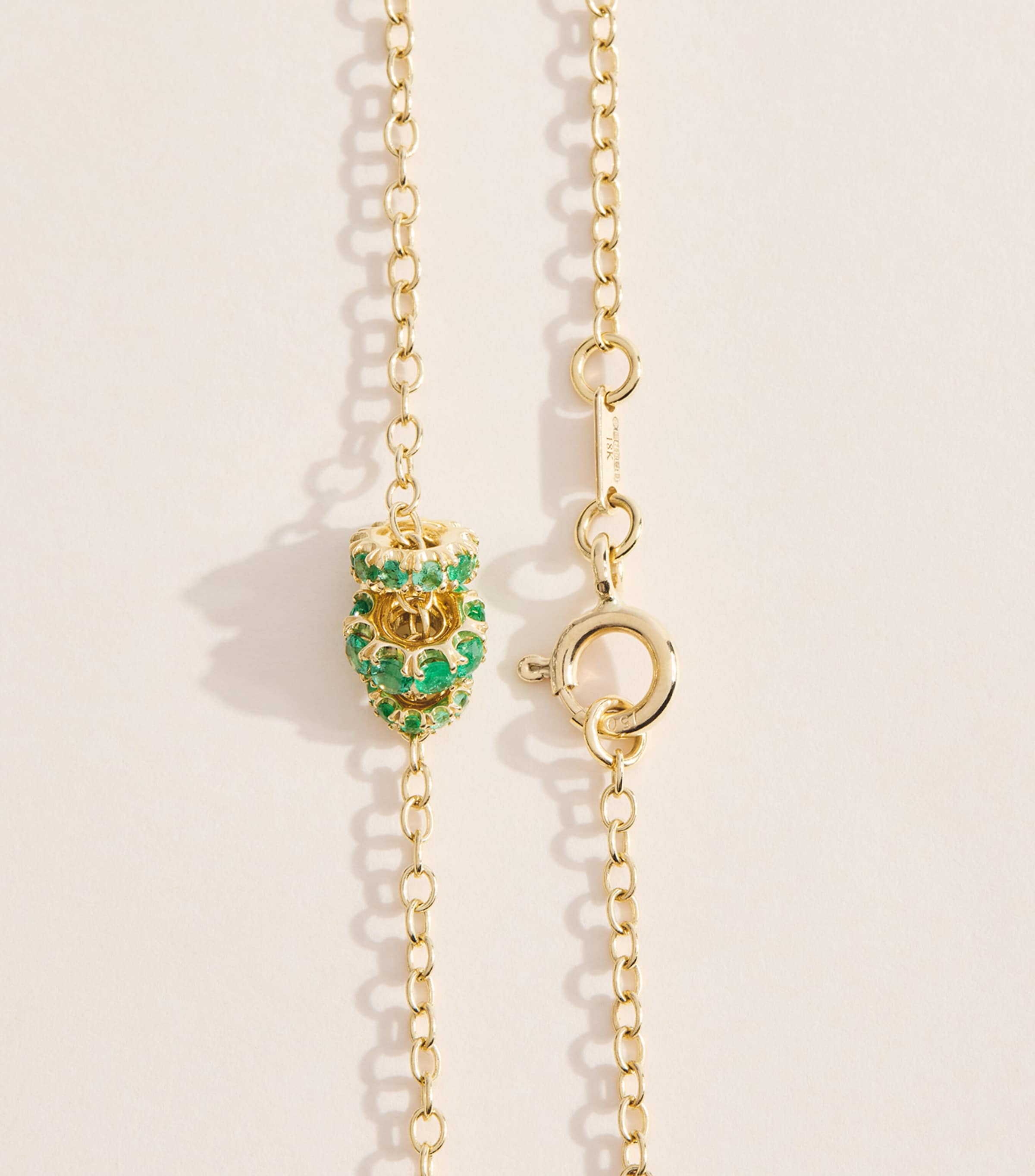 Spinelli Kilcollin Yellow Gold and Emerald Vesta Necklace Yellow Gold Image 5