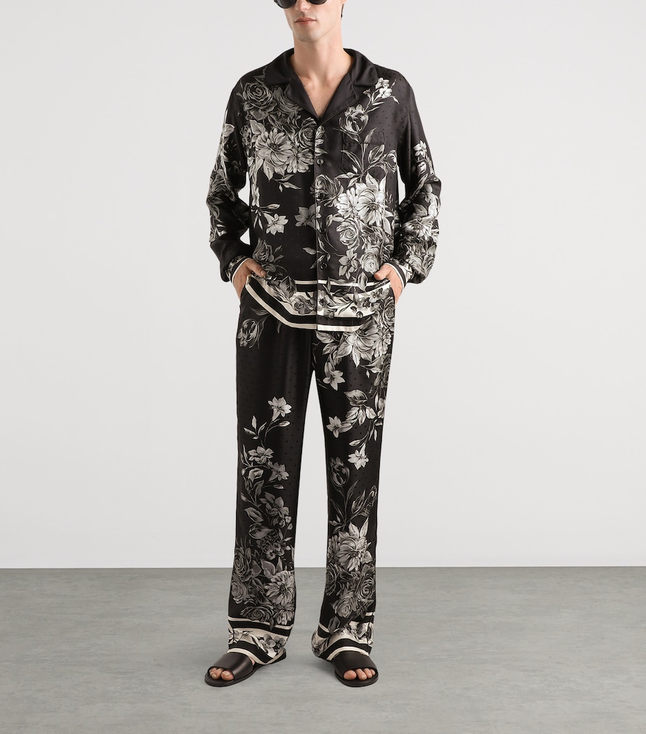 Silk Printed Shirt HN5ST-BOUQUET F Image 2