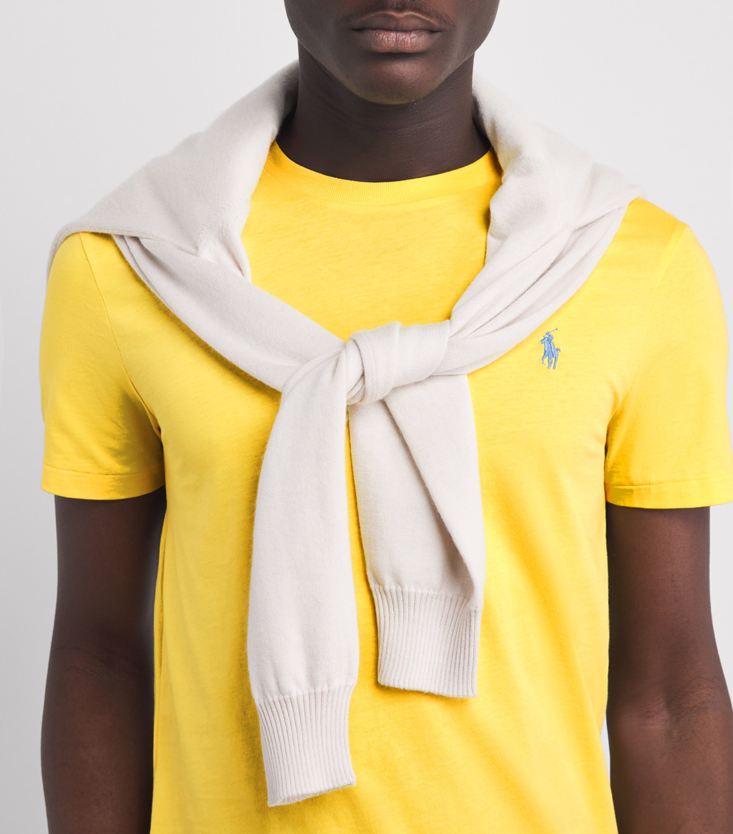 Polo Ralph Lauren Mens Cotton Custom-Fit Polo Pony T-Shirt Sunfish Image 3