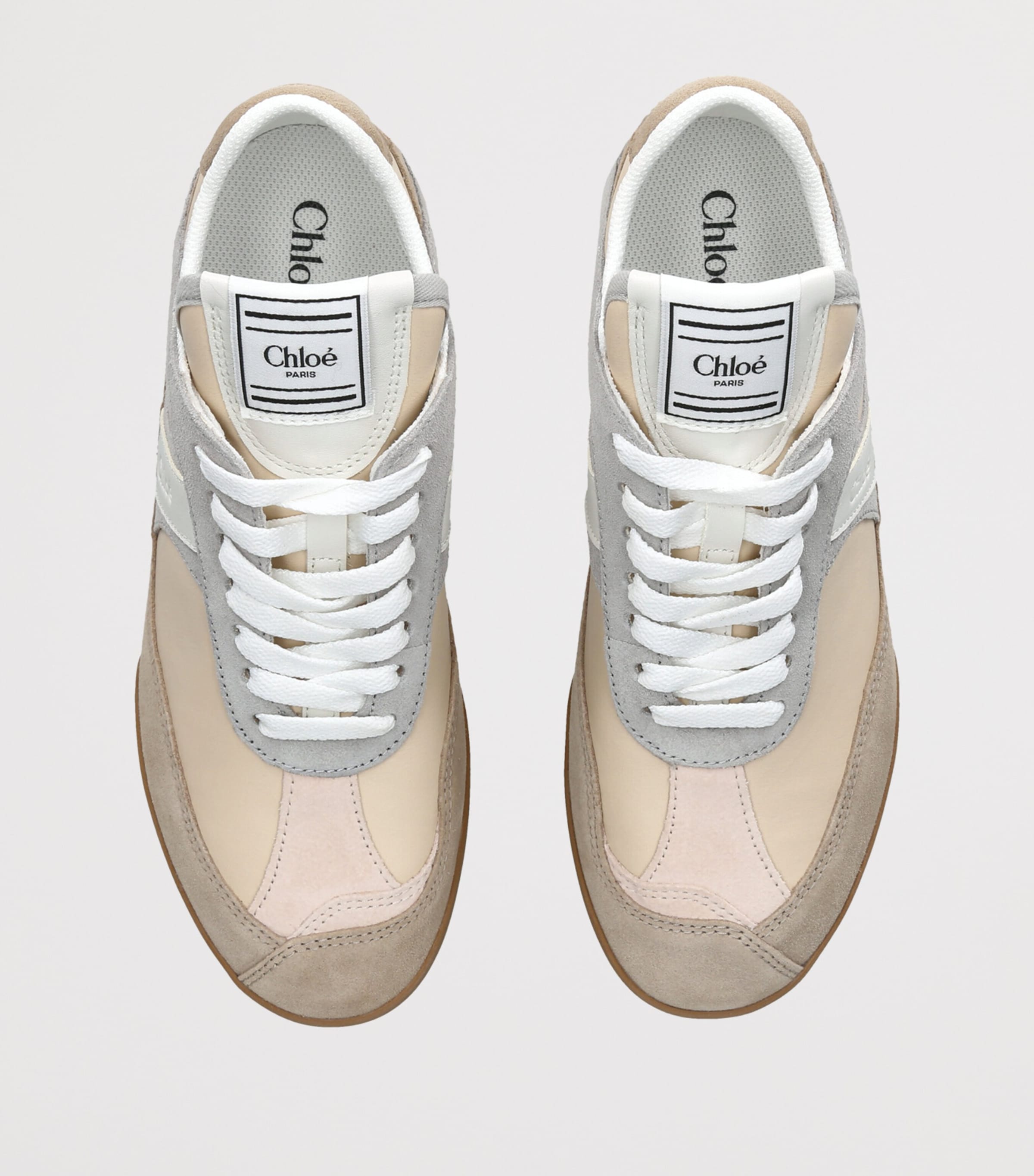 Chloé Leather Kick Sneakers Grey/other Image 4