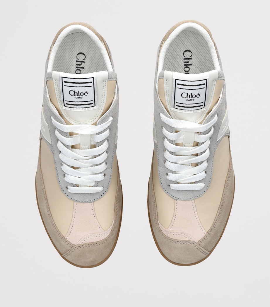 Chloé Leather Kick Sneakers Grey/other Image 4