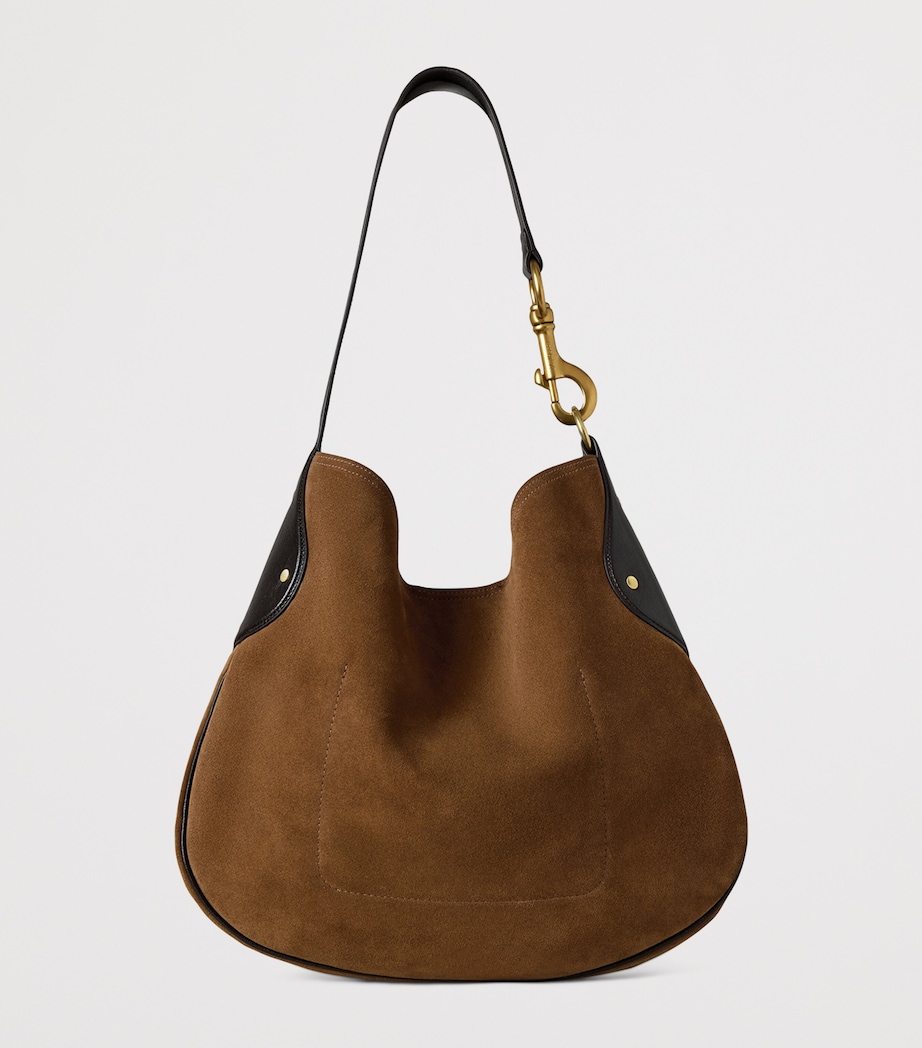 Suede Hackney Shoulder Bag VINTAGE OAK Image 2