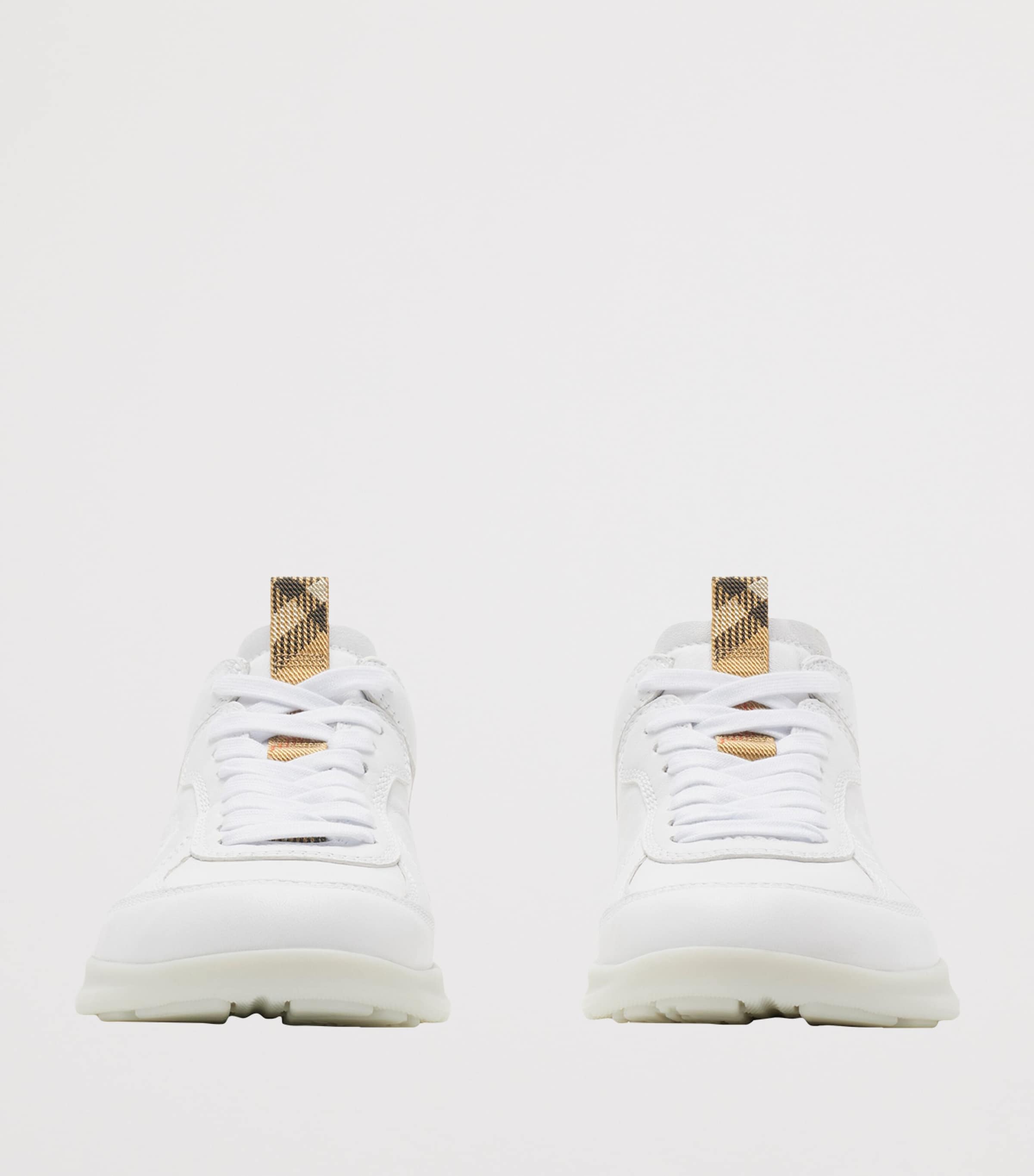 Leather Matrix Sneakers OPTIC WHITE Image 3