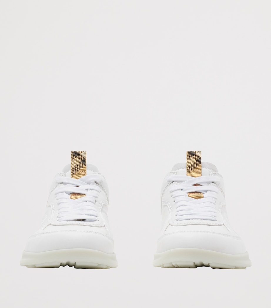 Leather Matrix Sneakers OPTIC WHITE Image 3