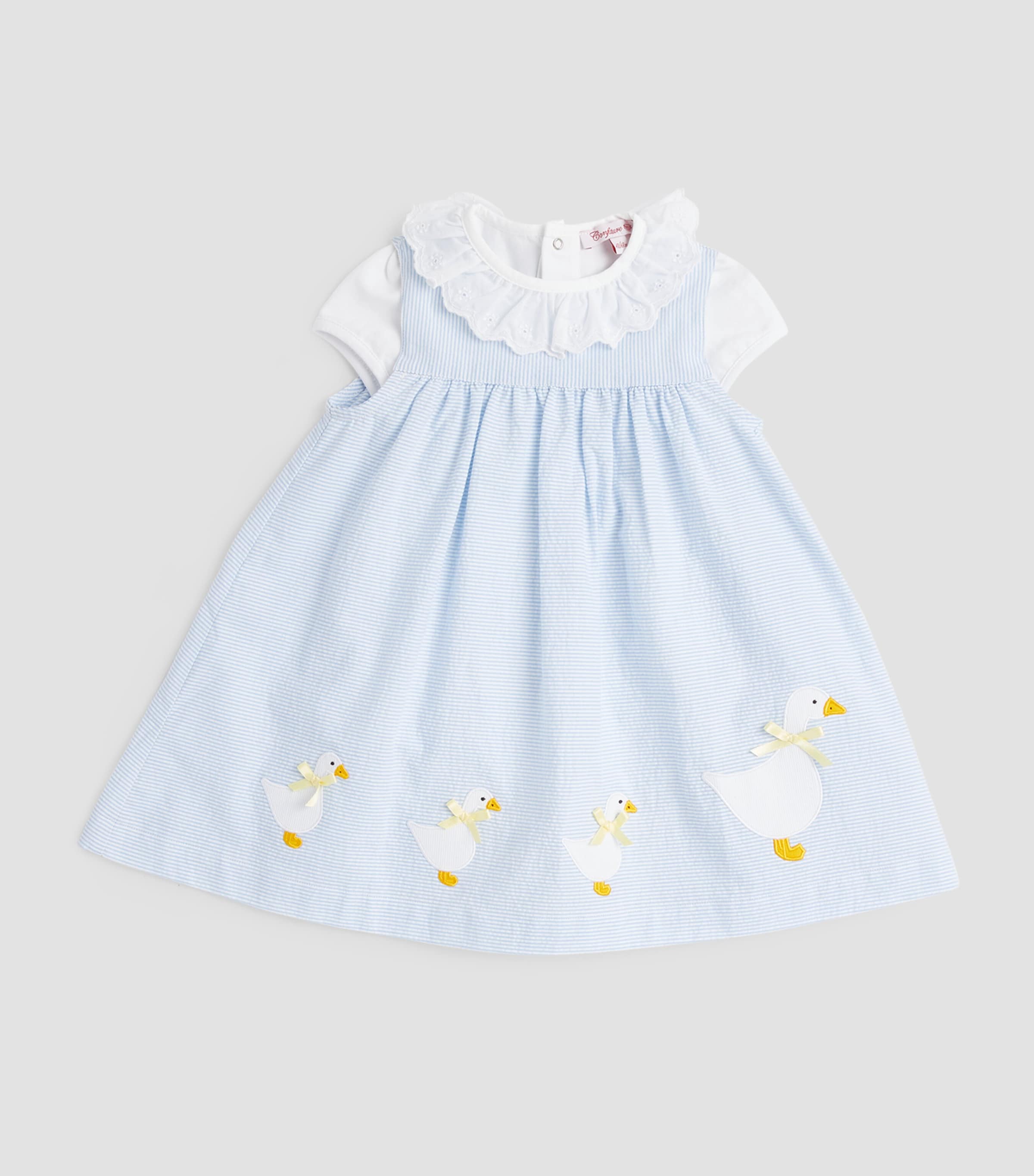 Broderie Anglaise Katie Bodysuit (3-24 Months) WHITE Image 3