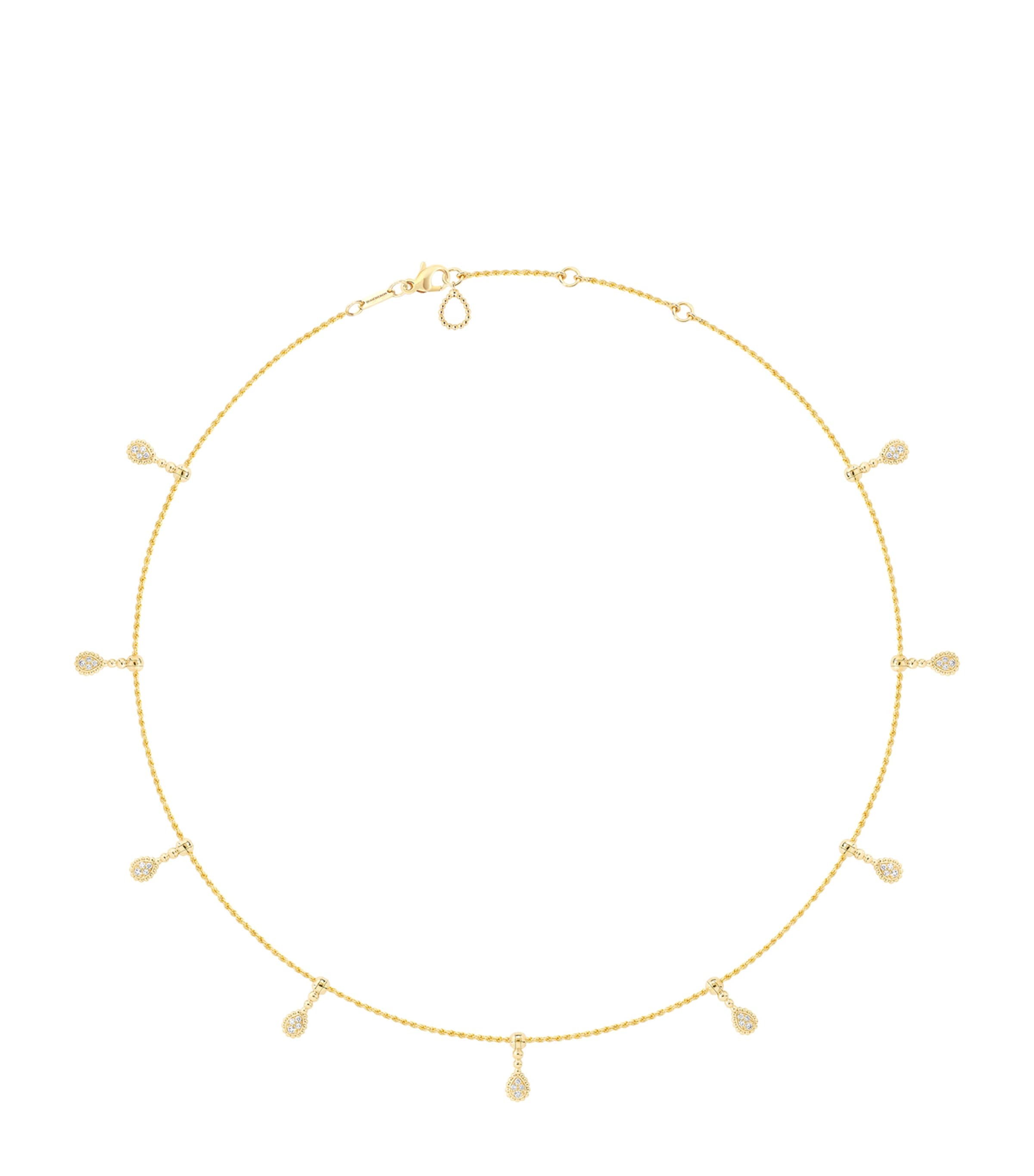 Boucheron Yellow Gold and Diamond Serpent Bohème Droplet Necklace Yellow Gold Image 1