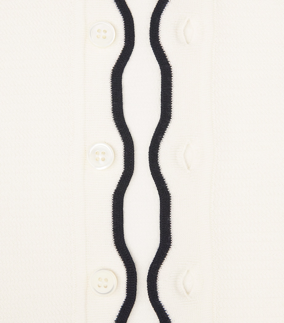 Virgin Wool Cardigan WHITE Image 2