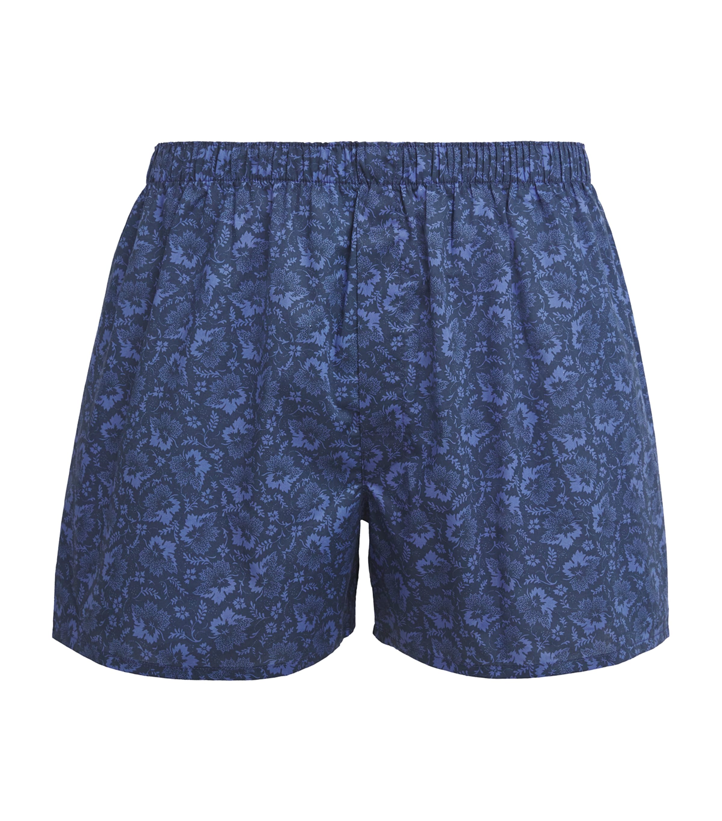 Shop Sunspel Cotton Floral Boxer Shorts