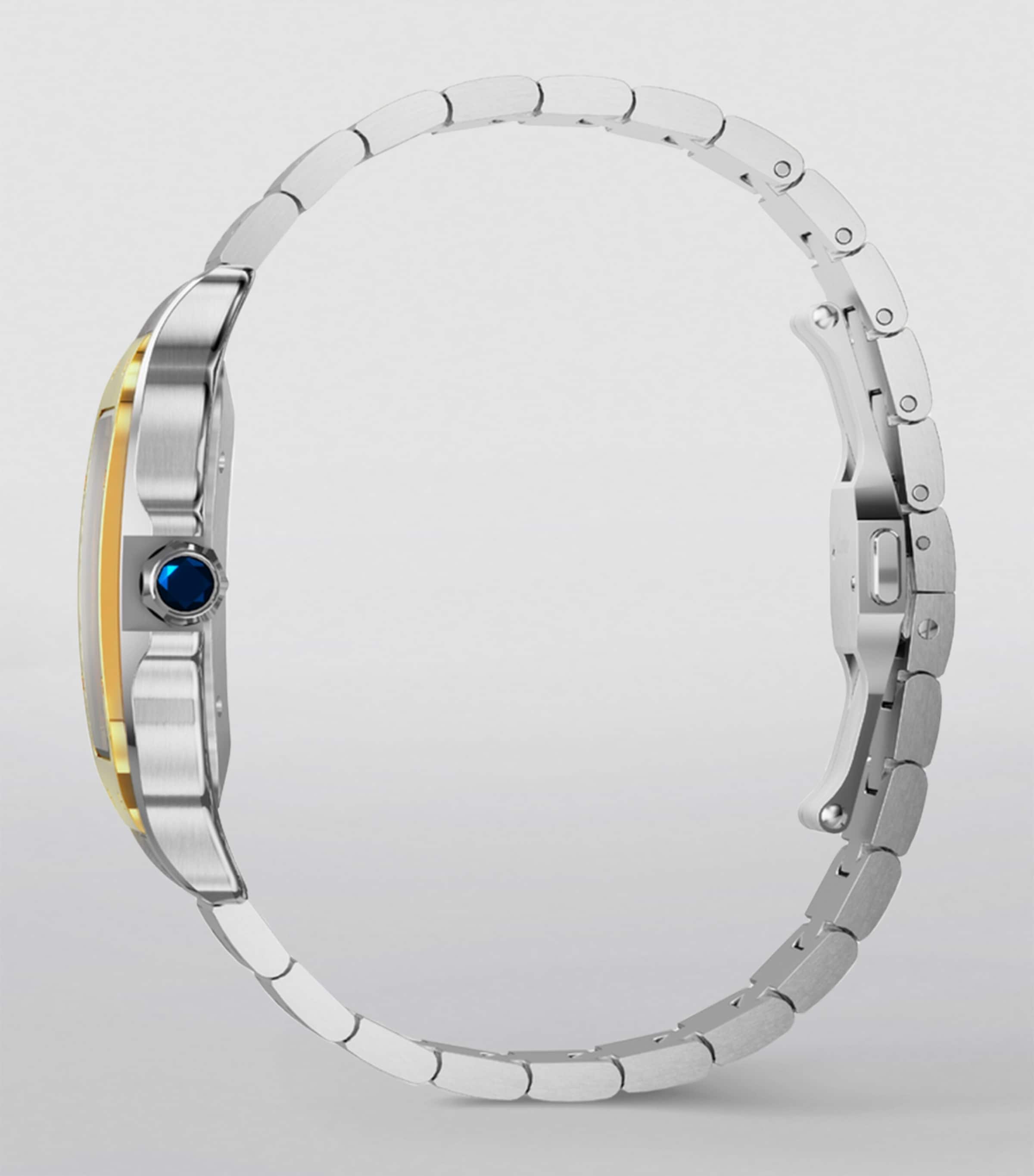 Yellow Gold and Stainless Steel Santos de Cartier Watch 39.8mm YELLOW GOLD Image 7