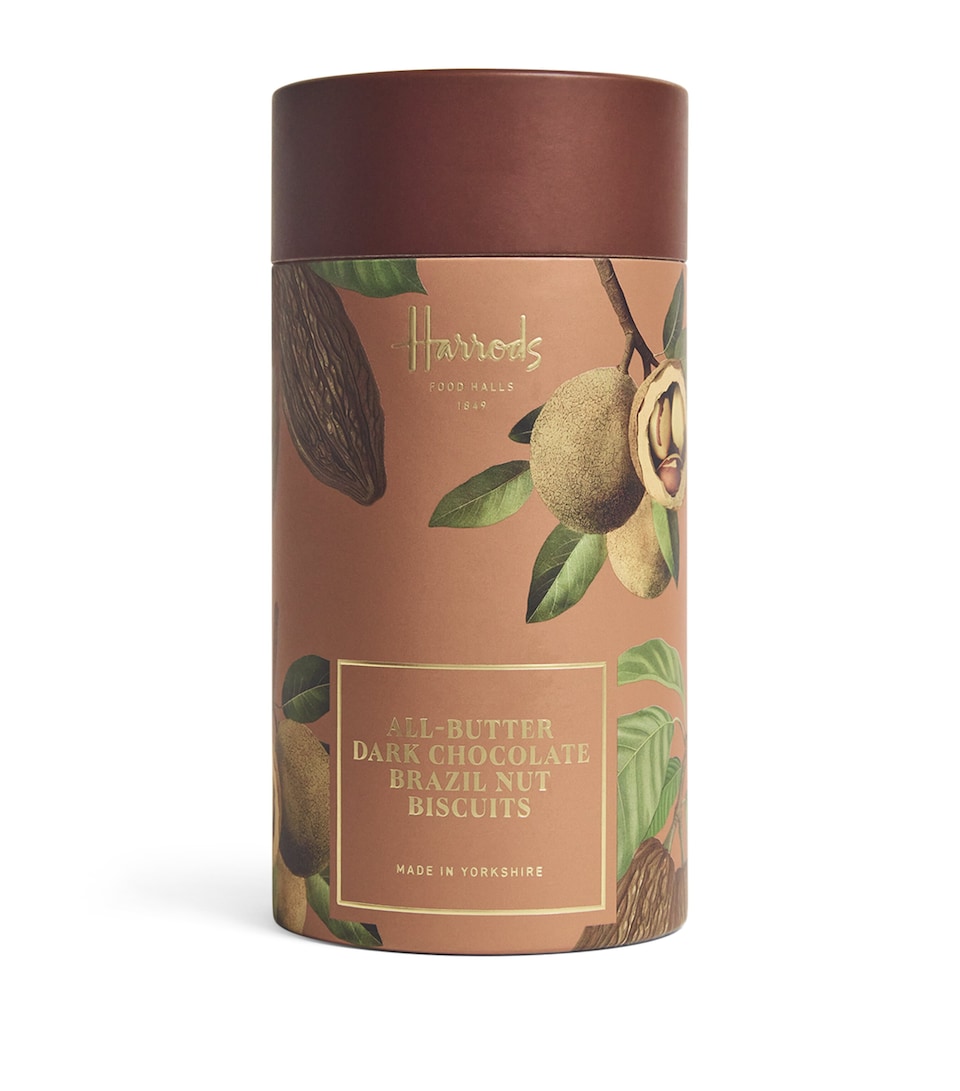 Harrods All-Butter Dark Chocolate Brazil Nut Biscuits (200g)