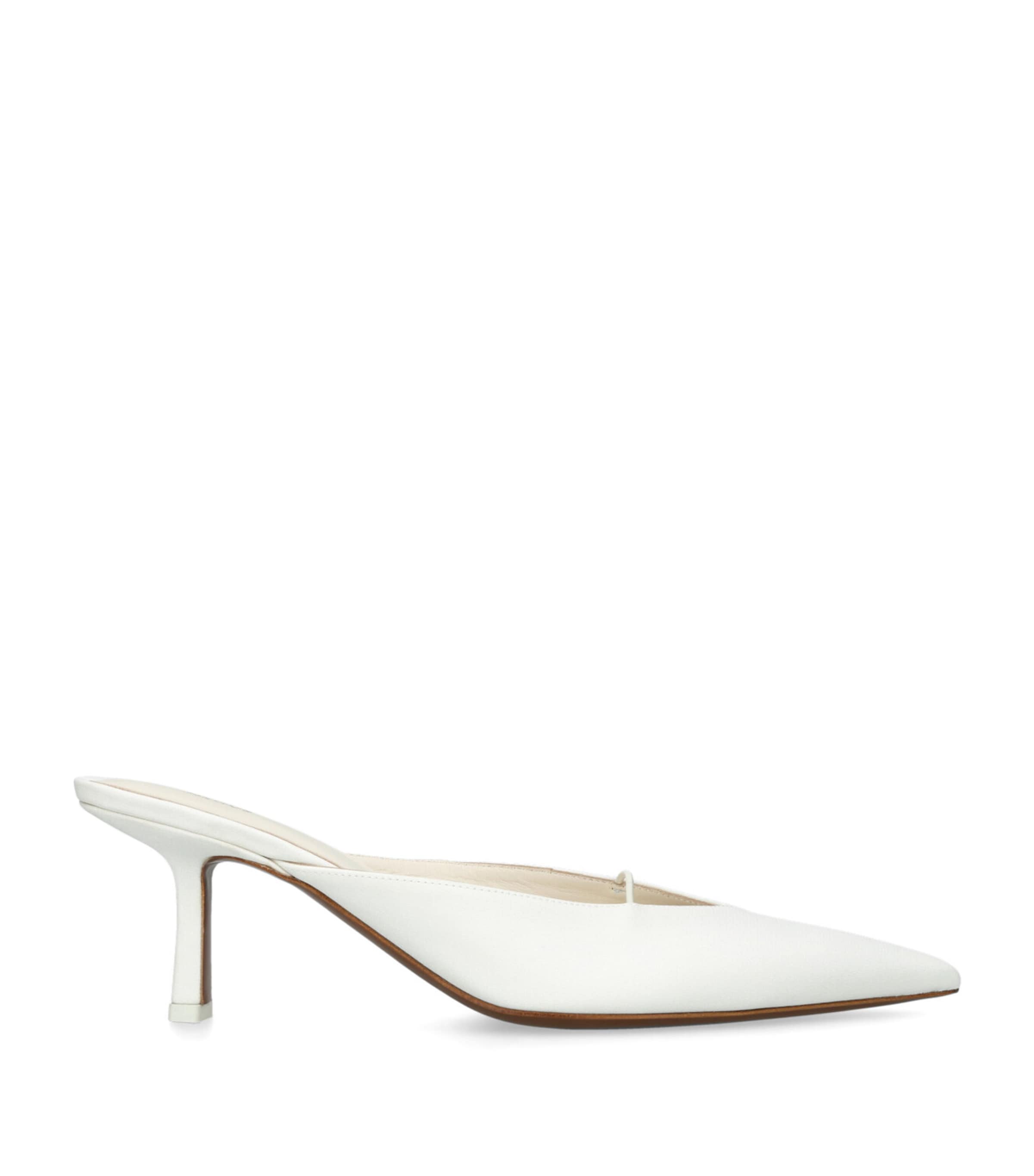 Neous Matar Mignon Mules In Ivory