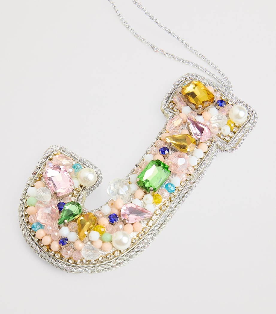 Embellished Alphabet Tree Decoration MULTI, SILVER Image 2