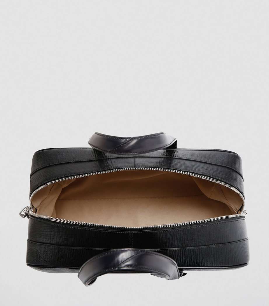 Leather Weekend Bag BLACK Image 3