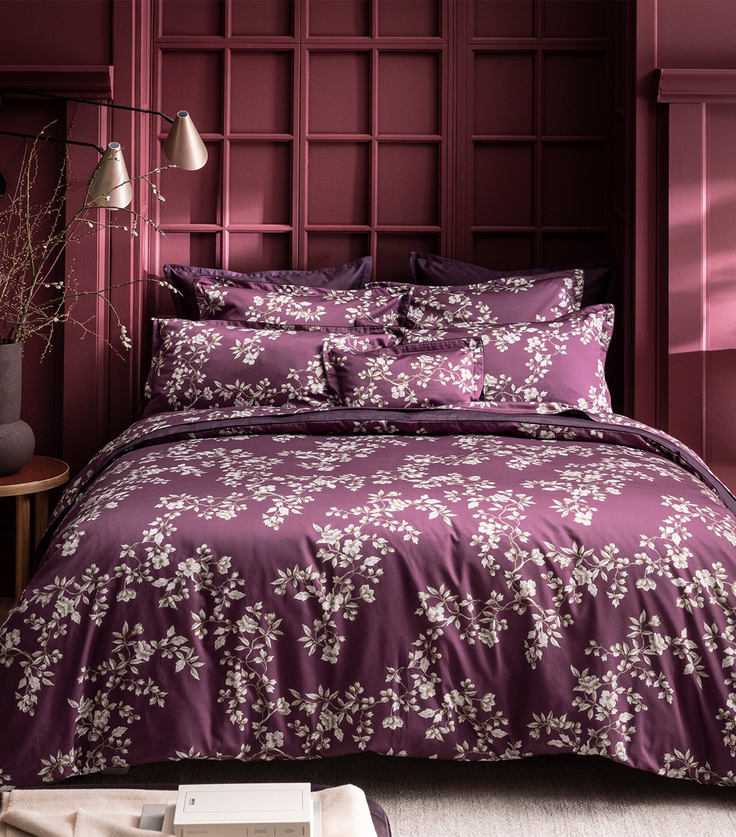 Organic Cotton Vivienne King Duvet Cover (230cm x 220cm) PURPLE Image 2