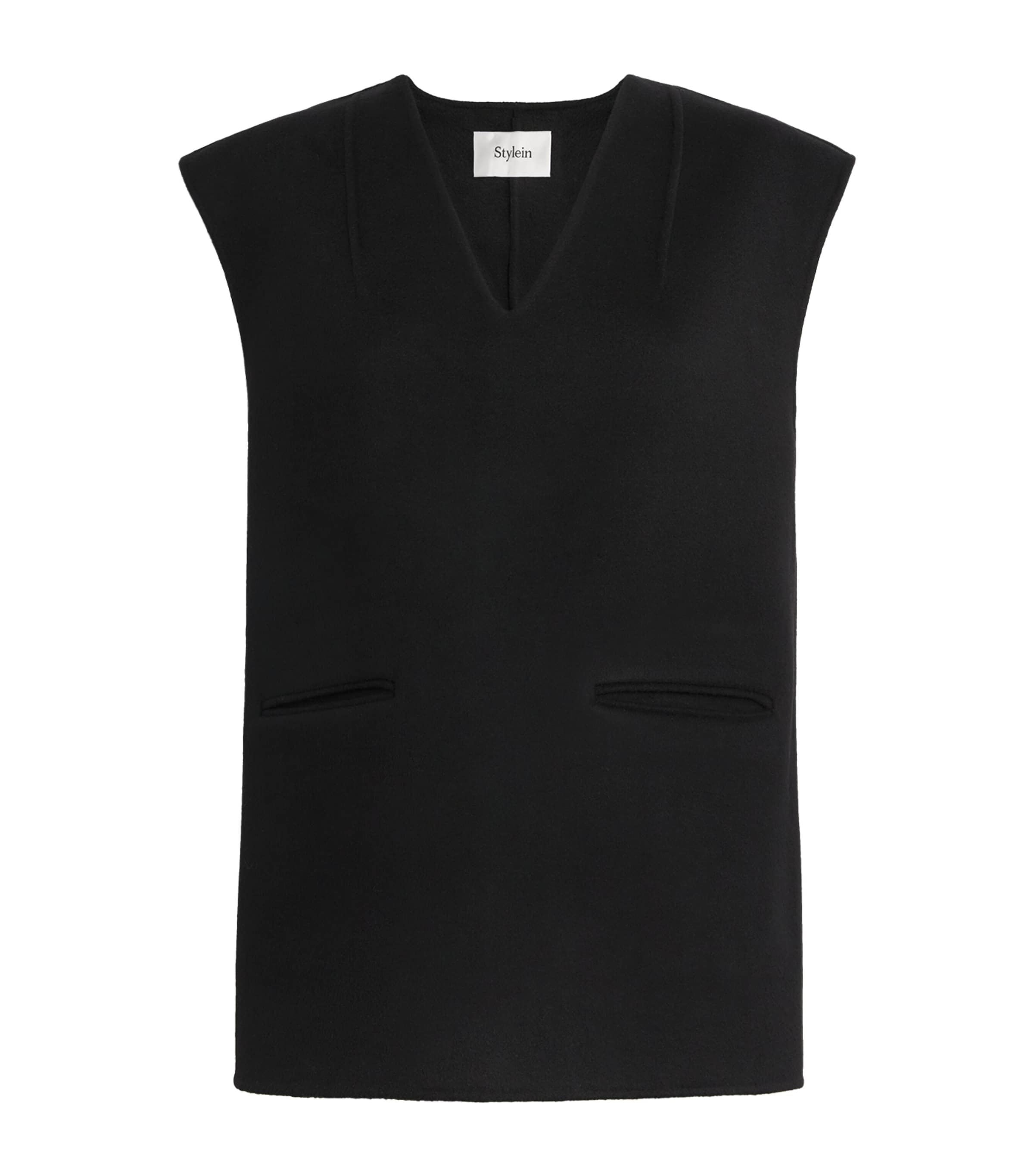 Stylein Wool-blend Tatum Vest In Black