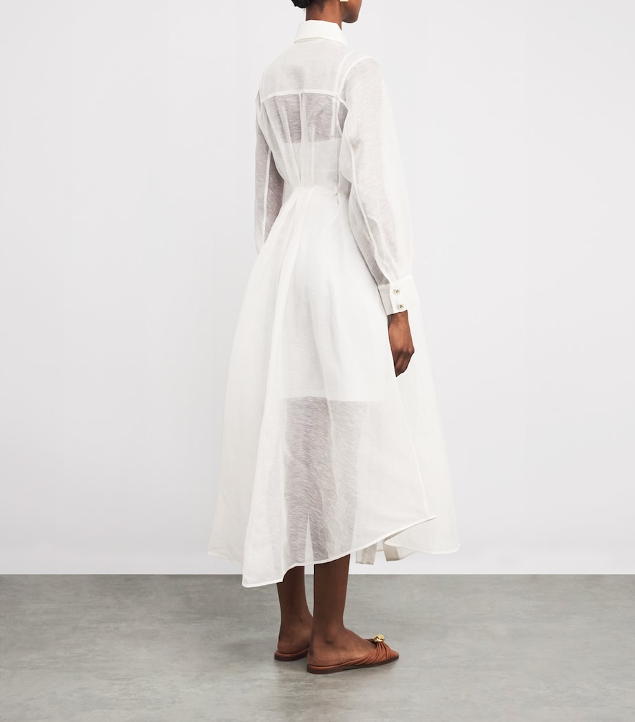 Zimmermann Ivory Linen-Silk Shirt Dress | Harrods TW Zimmermann Ivory Linen-Silk Shirt Dress | Harrods TW