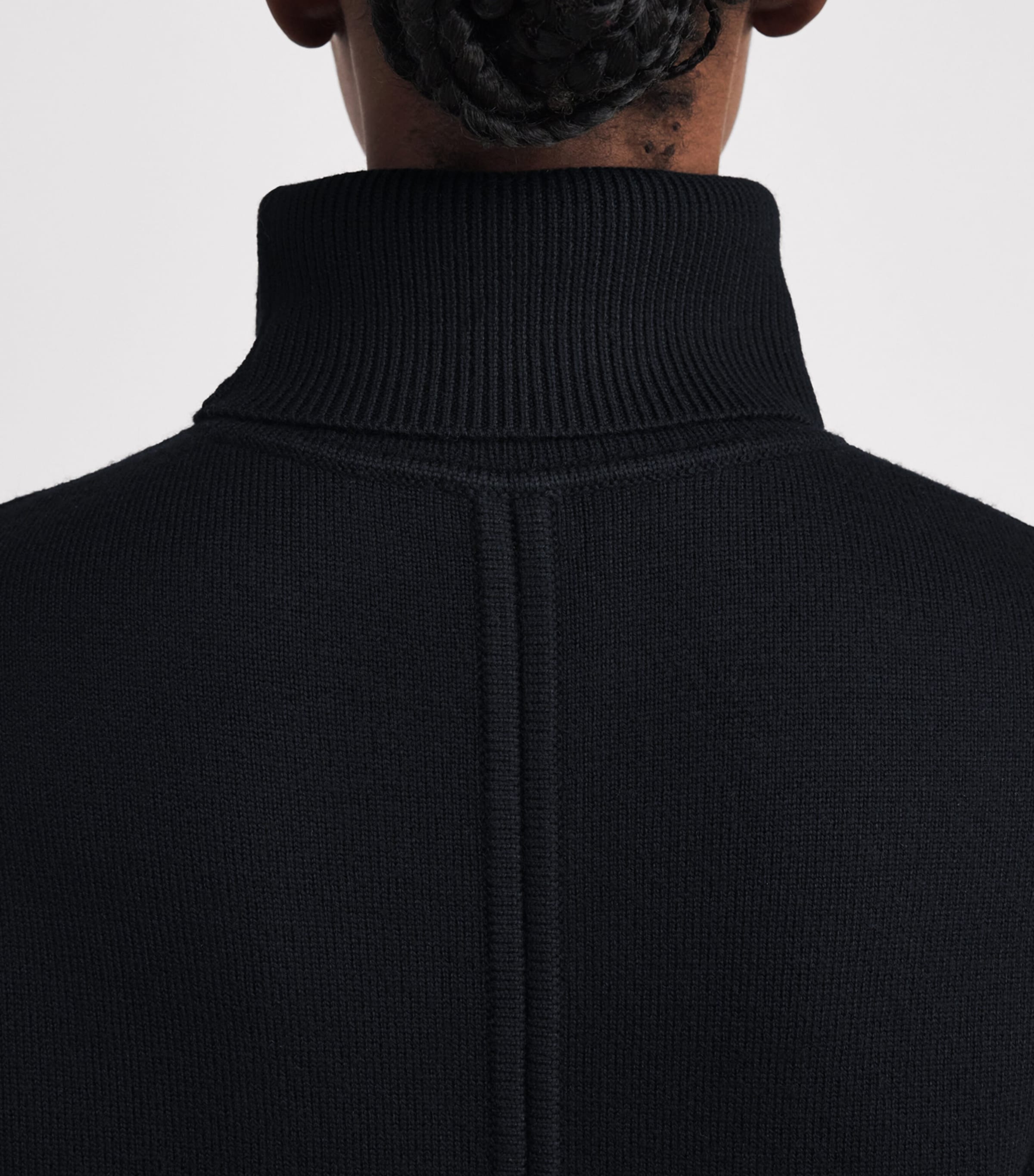 Wool-Blend Rollneck Sweater 001 BLACK Image 6
