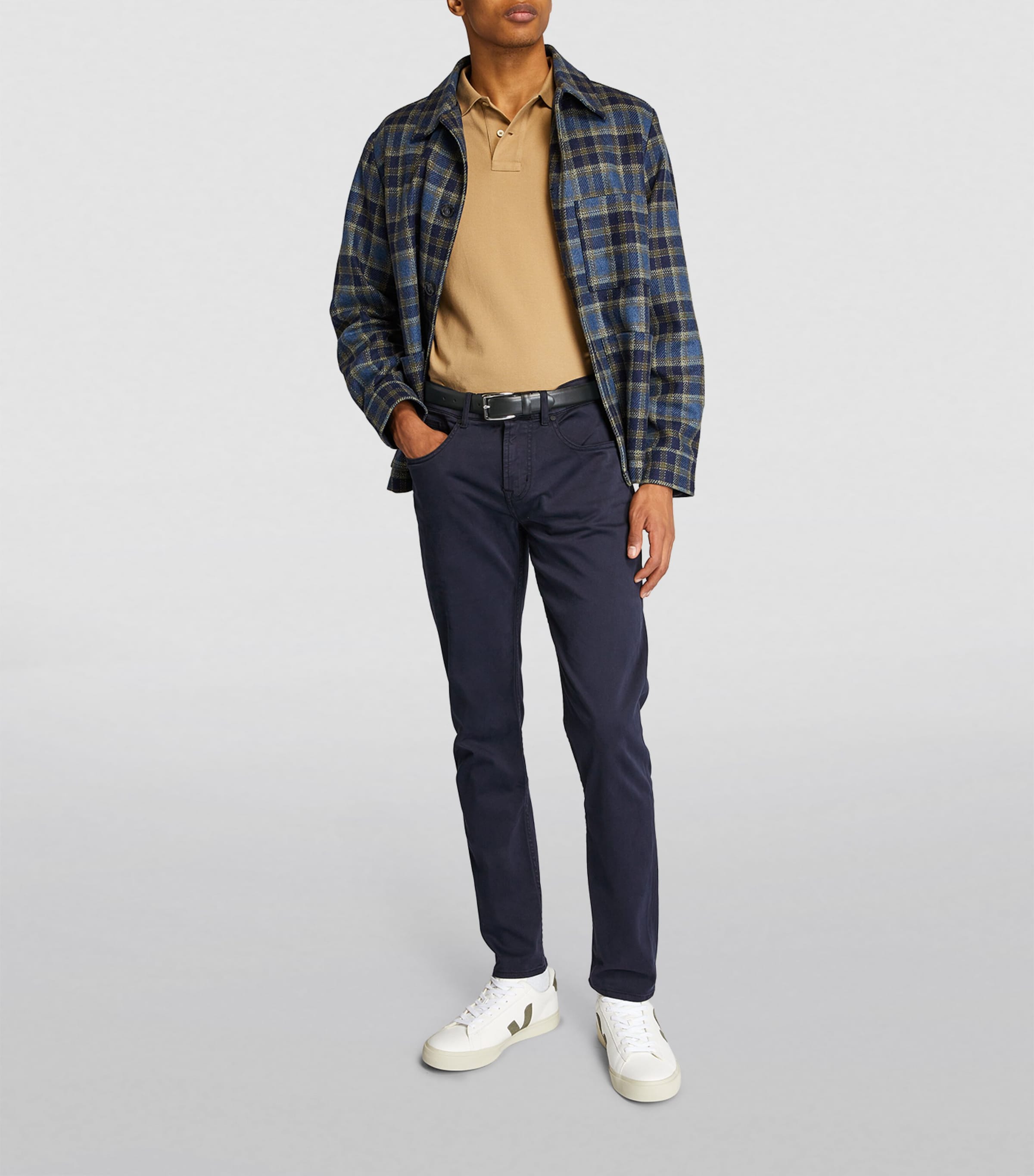 Leather Harness Dress Belt BLACK Image 4