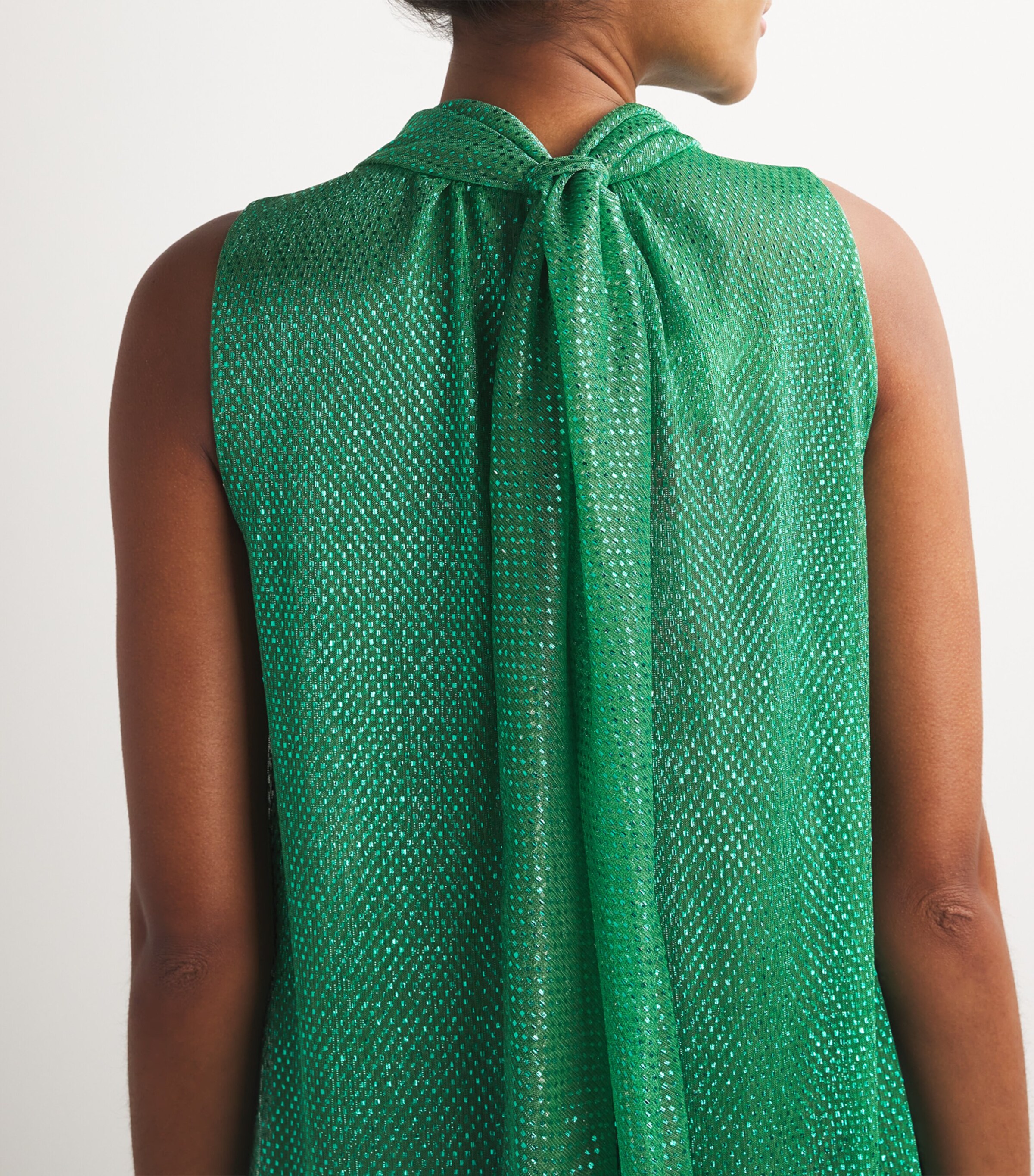 Metallic Cape Maxi Dress 236 BILLIARD Image 7