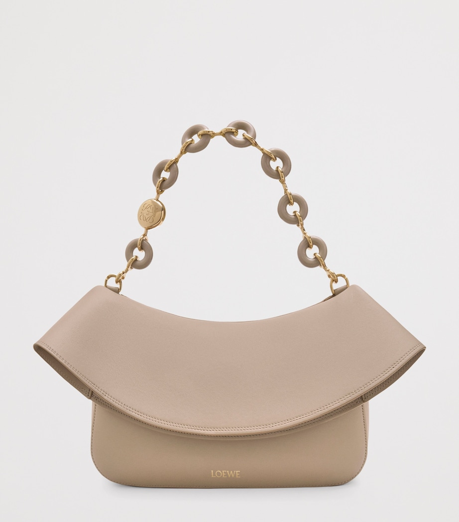 Medium Leather Ola Shoulder Bag SAND Image 2