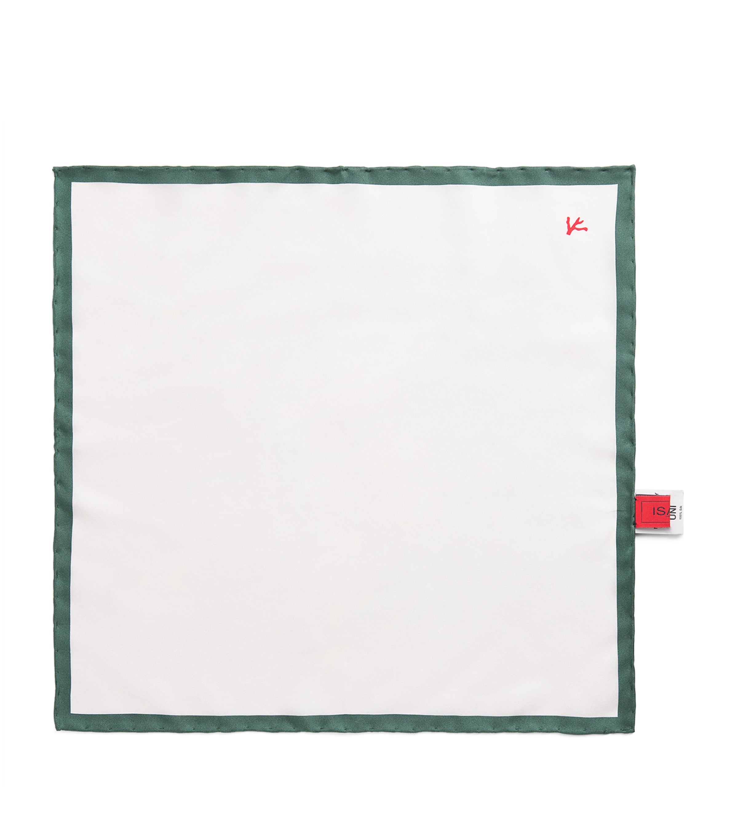 Isaia Silk Logo Pocket Square Image 1