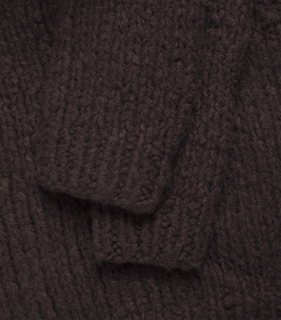 Gabriela Hearst Mens Cashmere Lawrence Sweater Chocolate Image 6