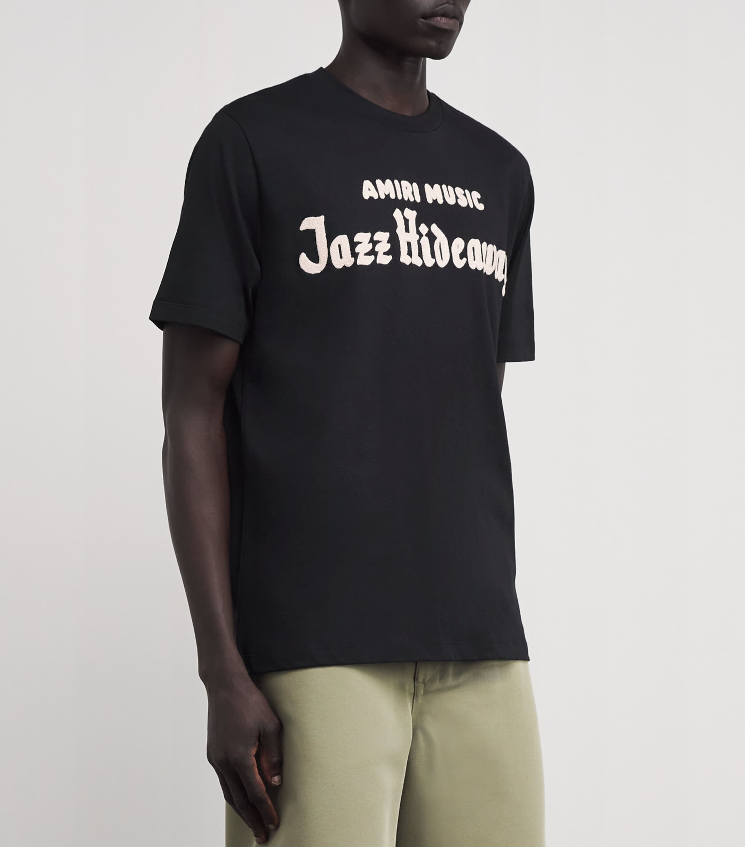 AMIRI Cotton Jazz Hideaway Print T-Shirt | Harrods UK