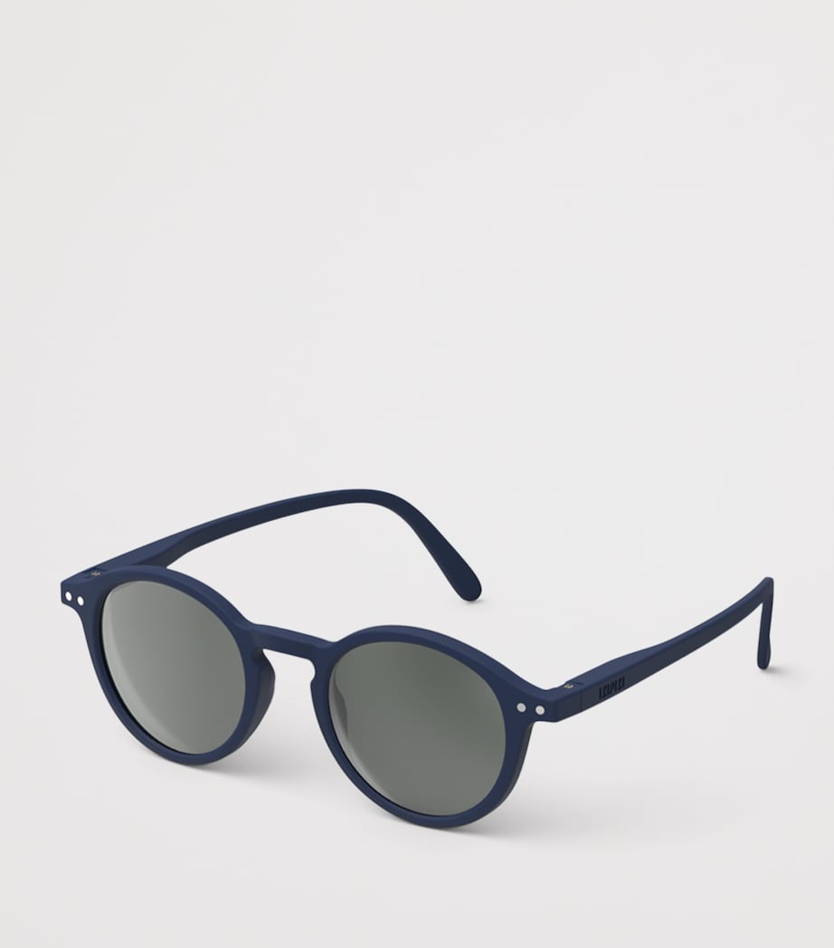 IZIPIZI KIDS #d Round Sunglasses (7-11 Years) Navy Blue Image 2