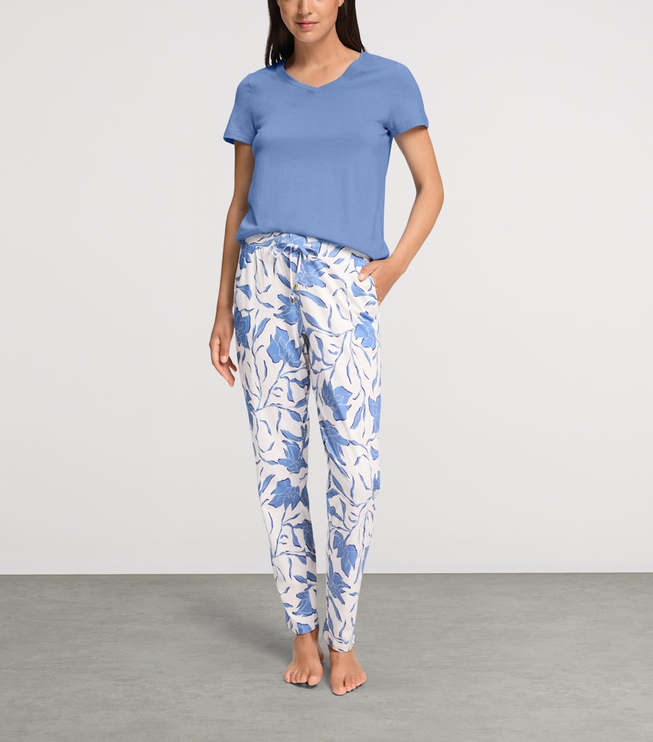Hanro Womens Printed Sleep & Lounge Trousers Graceful Forms Image 2