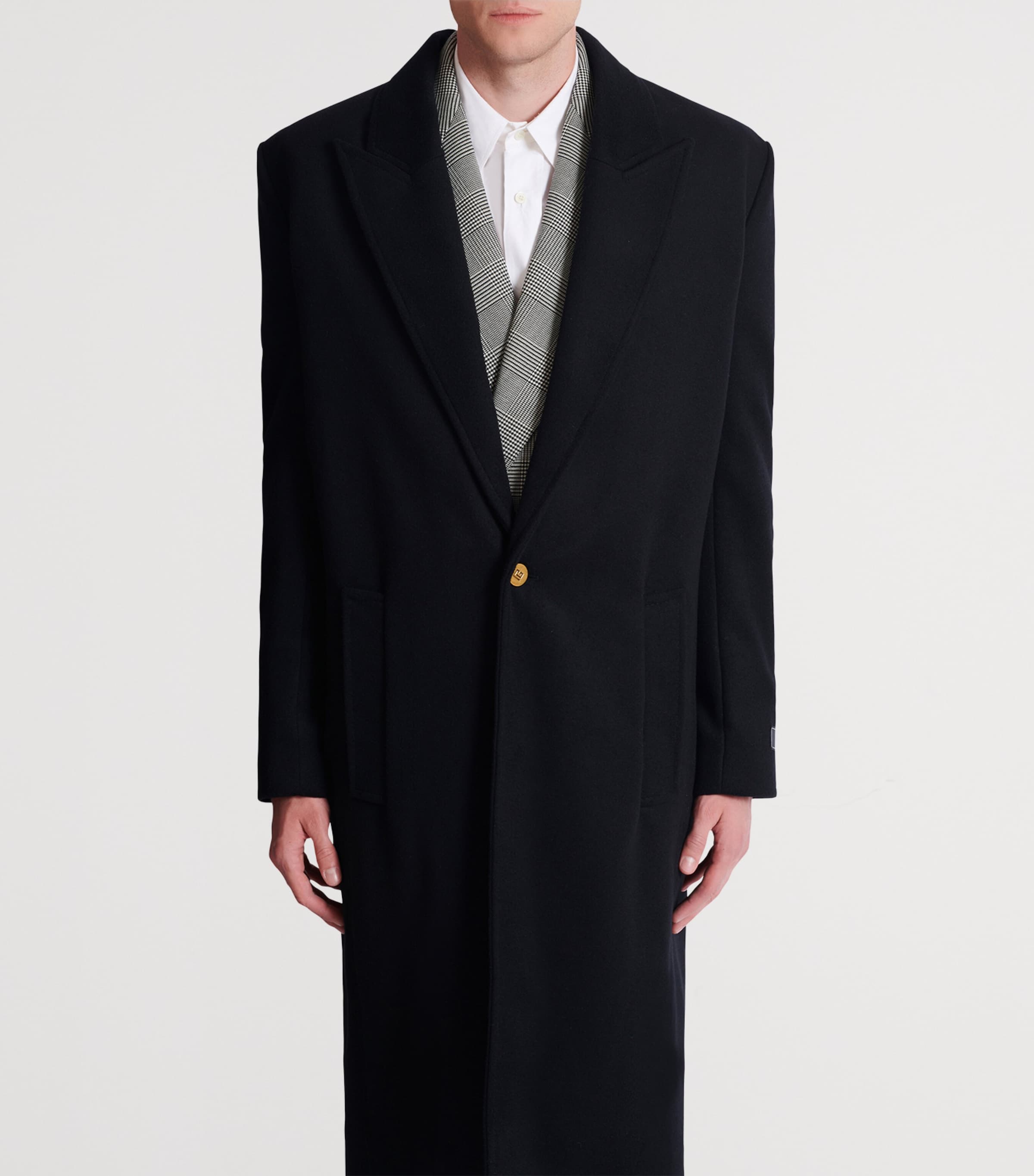 Wool-Cashmere Overcoat 0PA NOIR Image 4