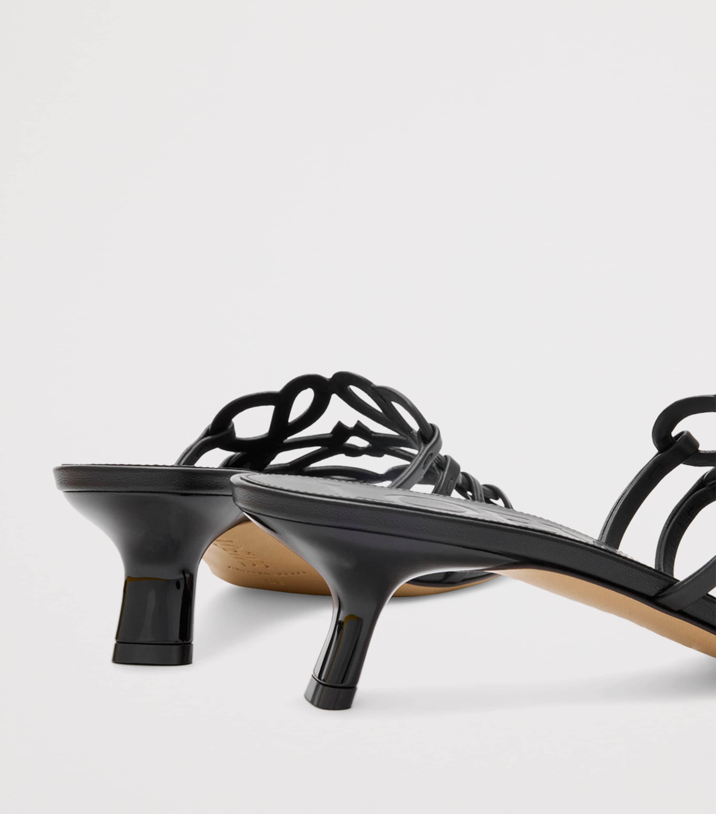 LOEWE♡ Paula's Ibiza Petal Anagram レザーミュール LOEWE + Paula's Ibiza Petal Anagram leather slides | NET-A