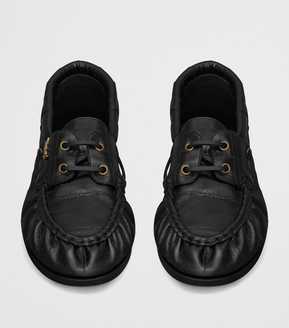 Saint Laurent Leather Bateau Le Loafers Image 3