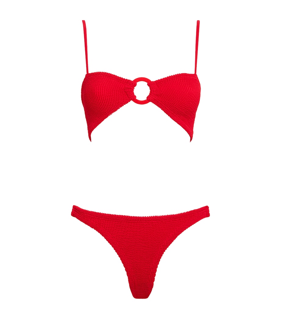 Misty Tonal Hoop Bikini RED Image 1