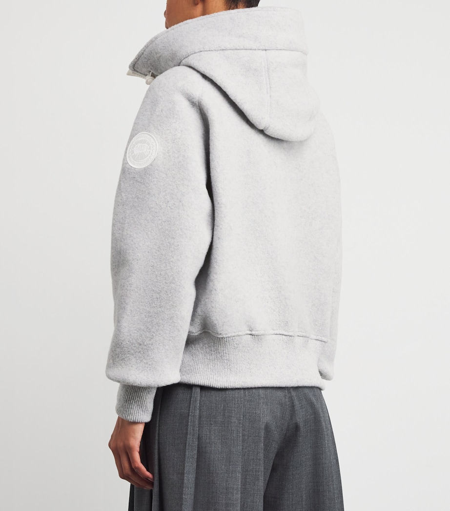 Wool-Blend Fleece Chilliwack Bomber Jacket 9309SILVERBIRCH HEATHER-BOULEA Image 4