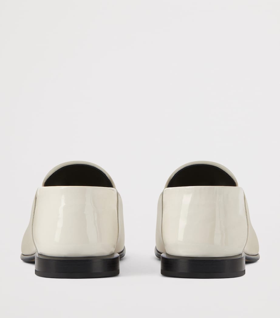 Patent Leather Label Loafers IVORY Image 6