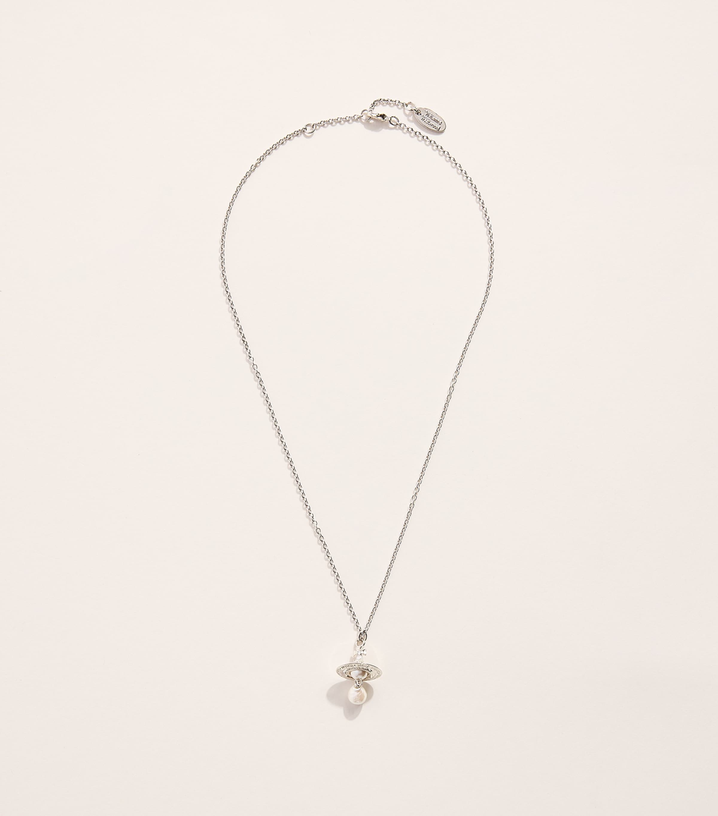 Vivienne Westwood Aleksa Pendant Necklace Pl/cr Rs Prl/cr Image 3