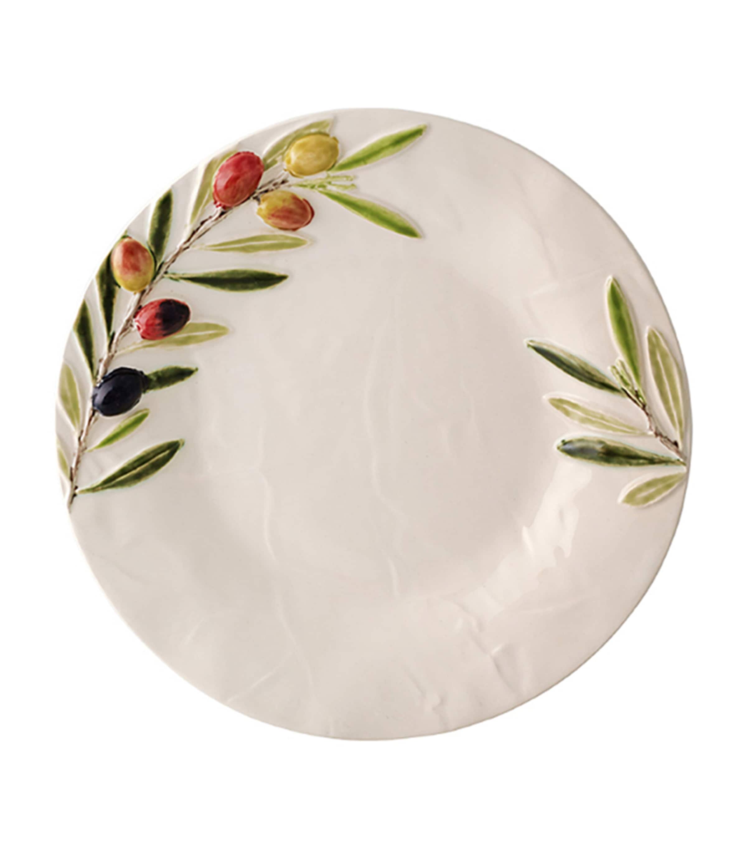 Bordallo Pinheiro X Esporão Set Of 4 Olival Starter Plates In White
