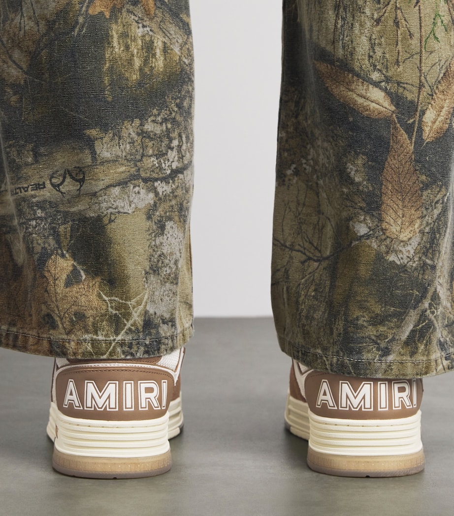 AMIRI Leather MA Skyline Sneakers Tobacco Image 2