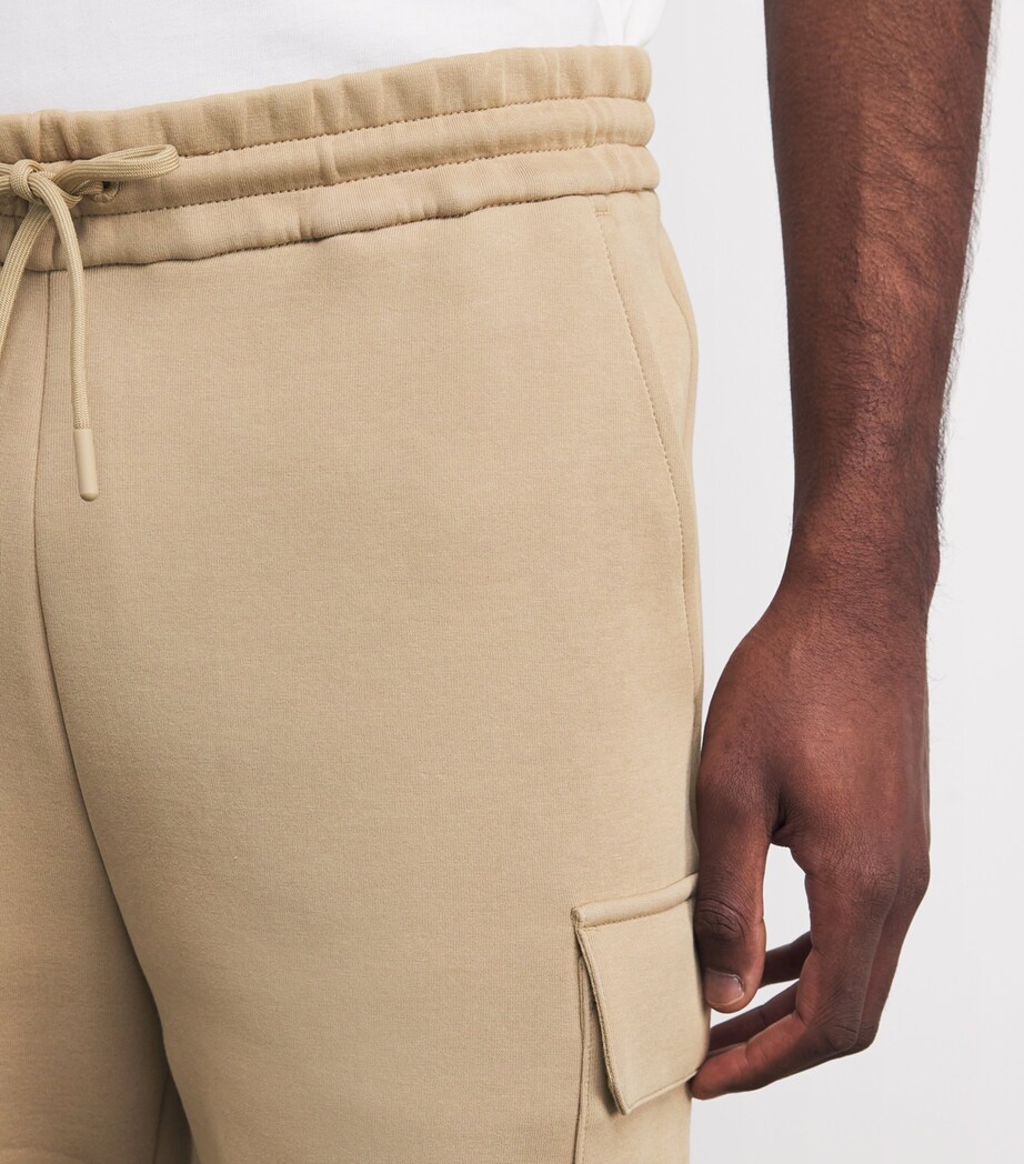 Mackage Mens Cotton-Blend Marvin Cargo Sweatpants Light Camel Image 6