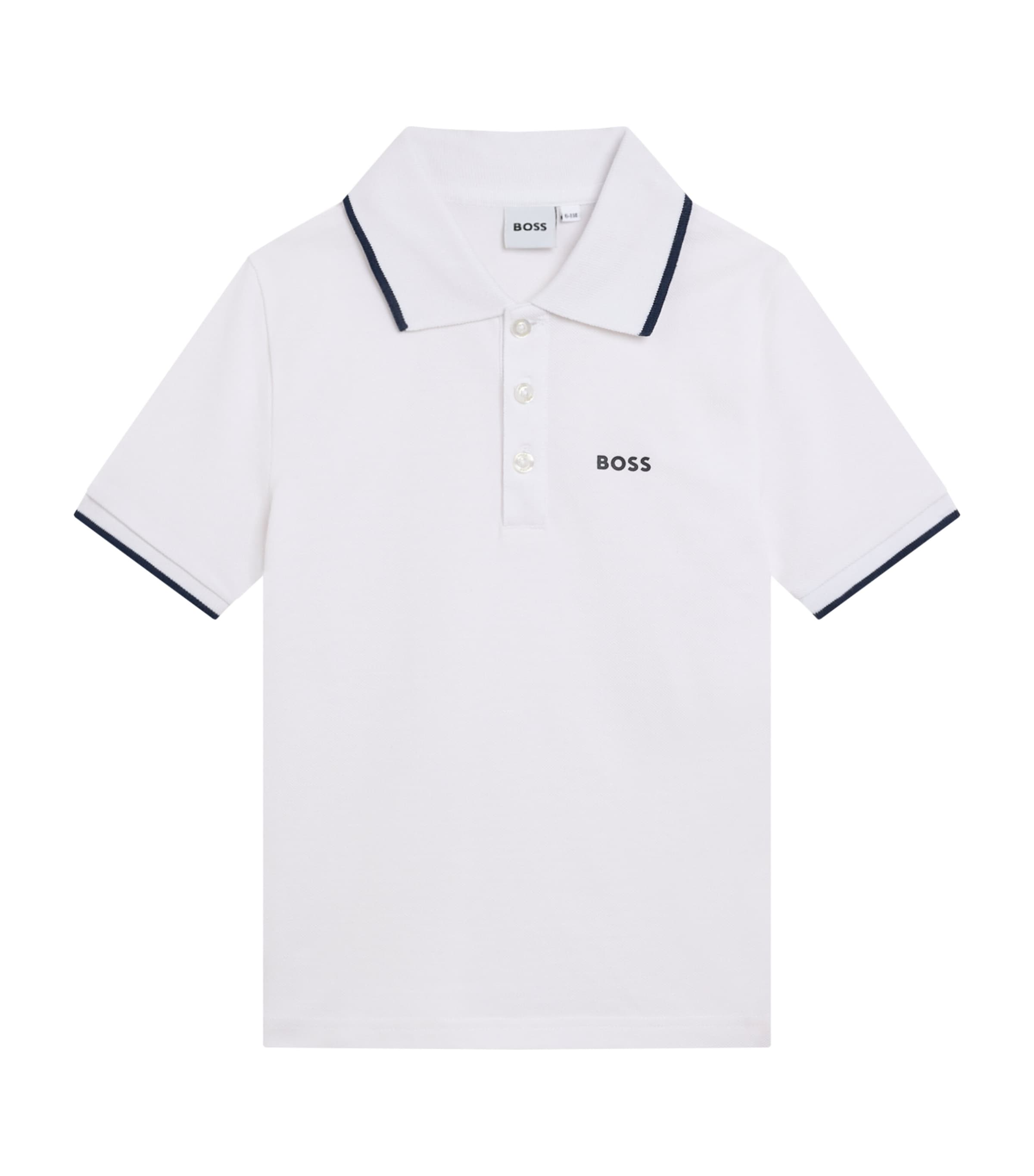 Cotton Piqué Polo Shirt (4-14 Years) WHITE Image 1